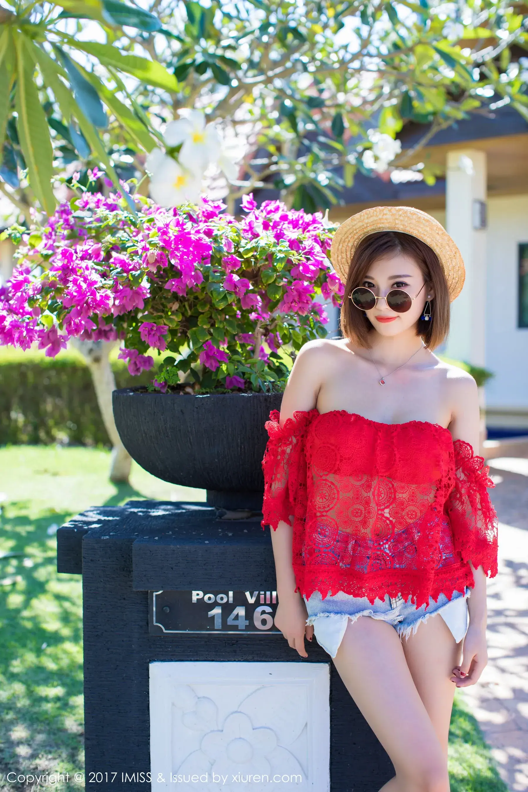  杨晨晨sugar《海边小清新+篮球服》 爱蜜社 VOL.169第11张