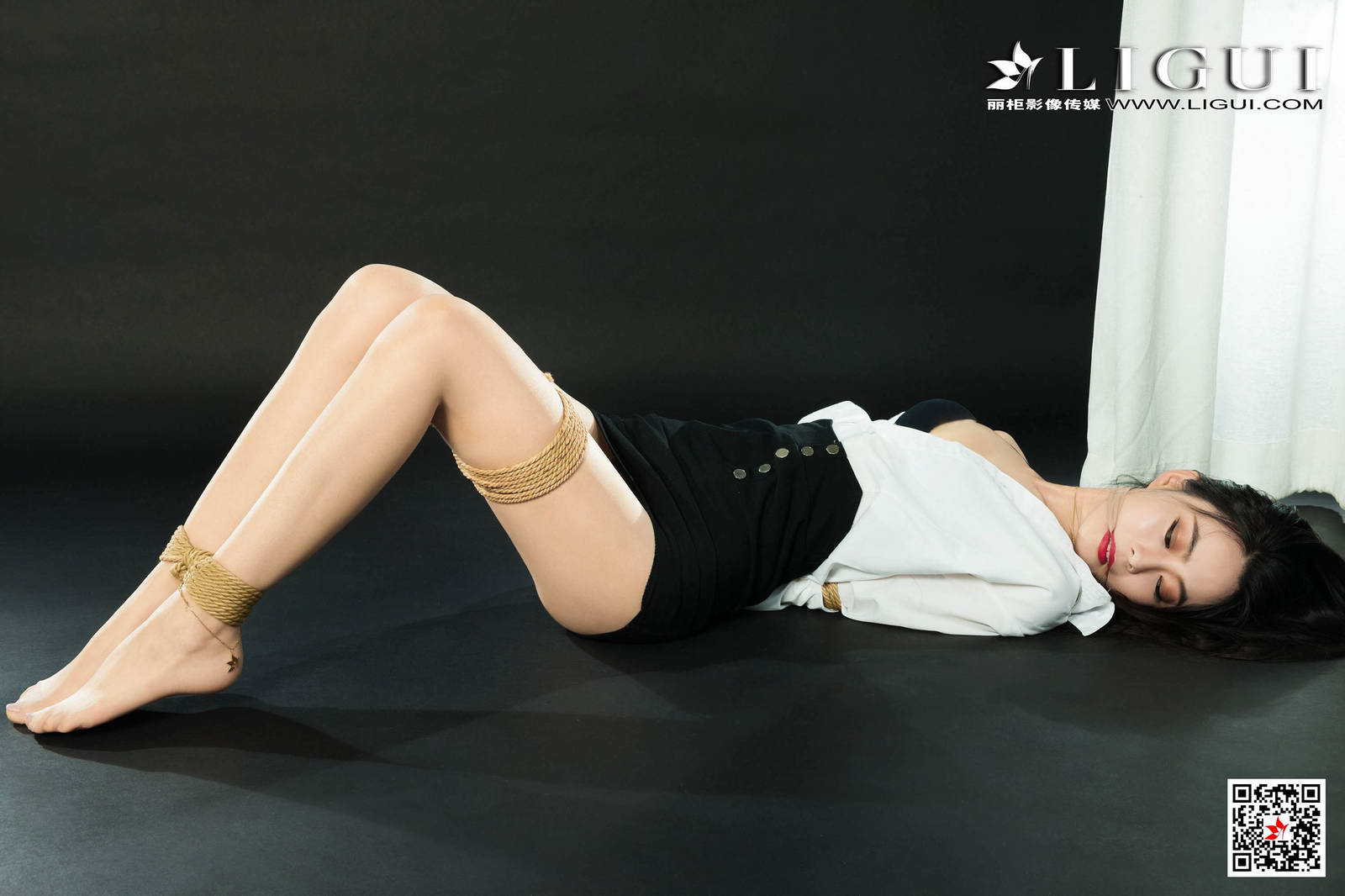 Ligui丽柜 2020.10.02《紧缚新莲》白雪第4张