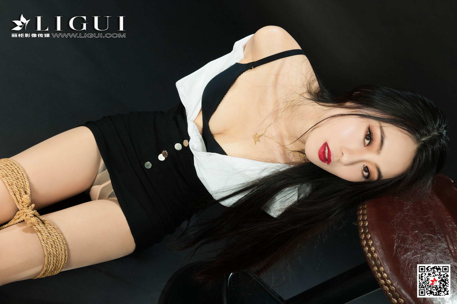 Ligui丽柜 2020.10.02《紧缚新莲》白雪第3张