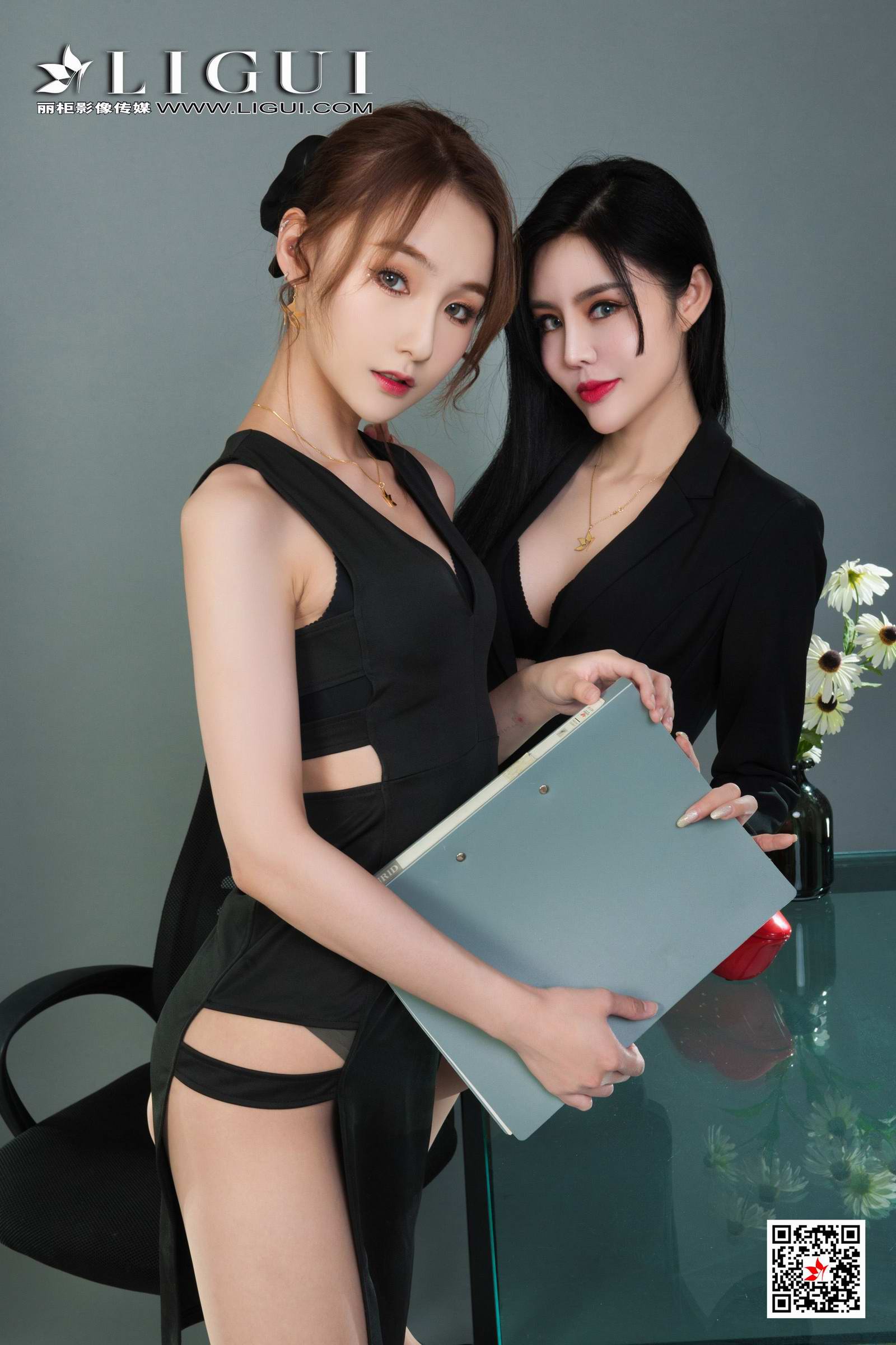 Ligui丽柜 2021.08.06 网络丽人 Model 凉儿&amp;心心第29张