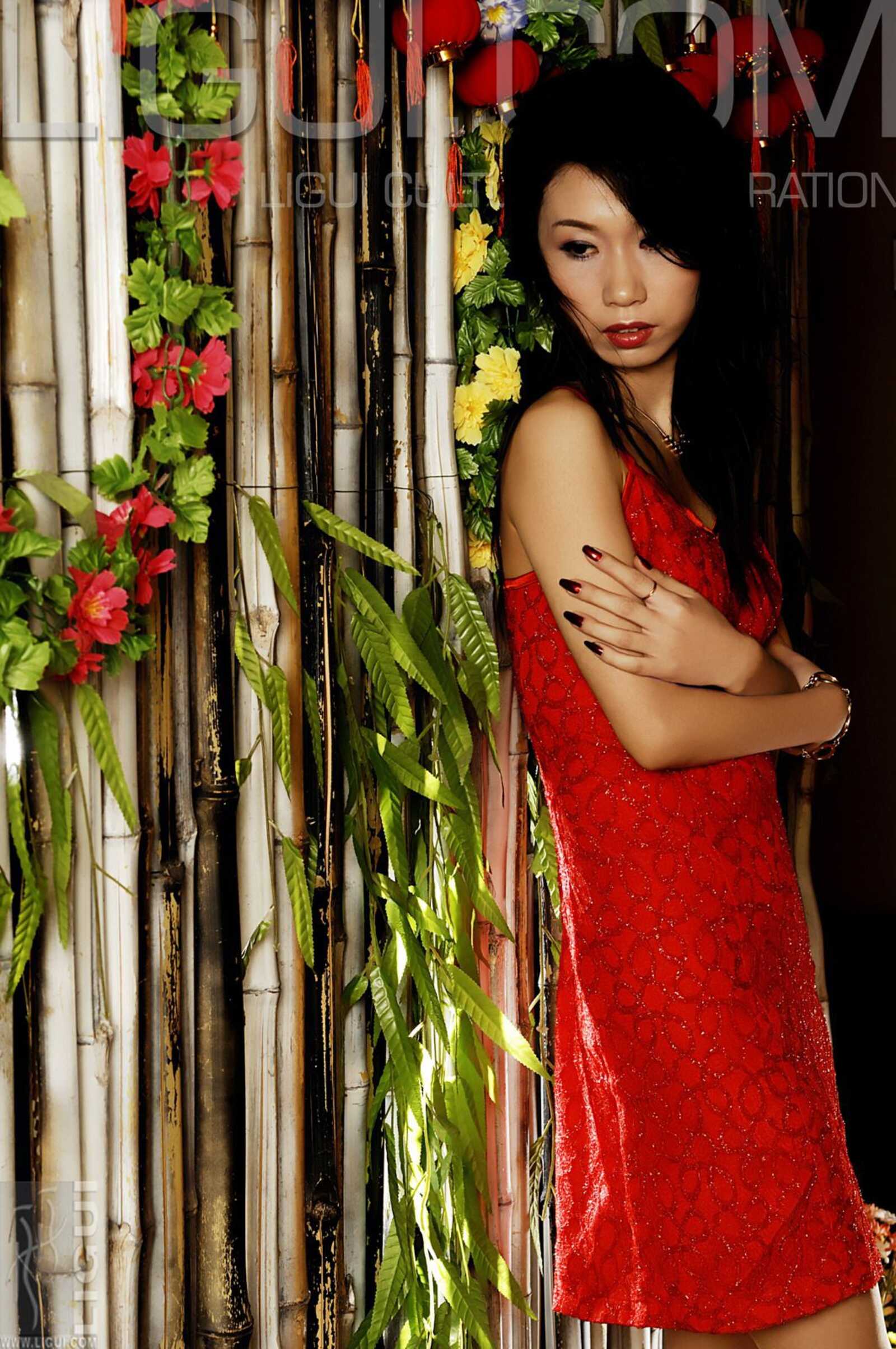 [丽柜LiGui] Model 海伦《少女的紅裙》丝足写真集图第9张