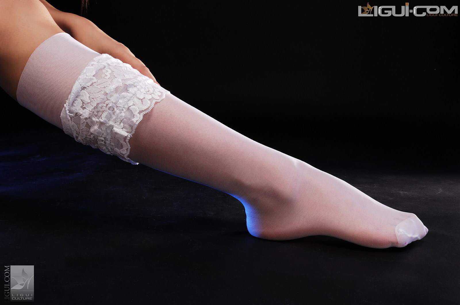 [丽柜LiGui] Model 龙洋《黑白碰撞的北极光》丝足写第5张