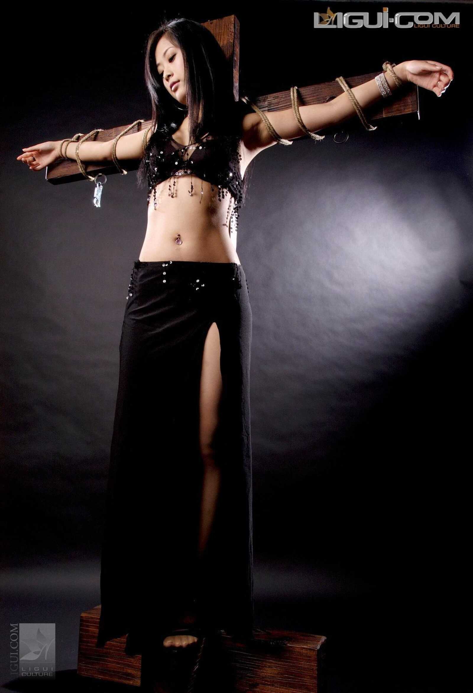 [丽柜美束LiGui] Model Saya《十字架的绳艺捆绑》 丝第9张