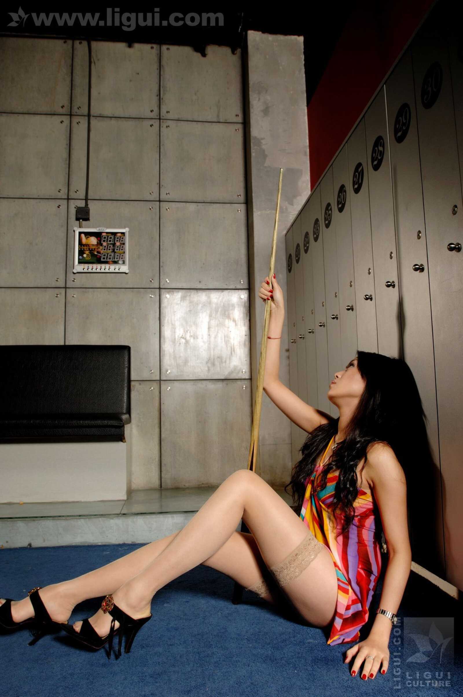 Model 咪惠美、琳达《丝袜美女玩台球》 [丽柜Li第10张