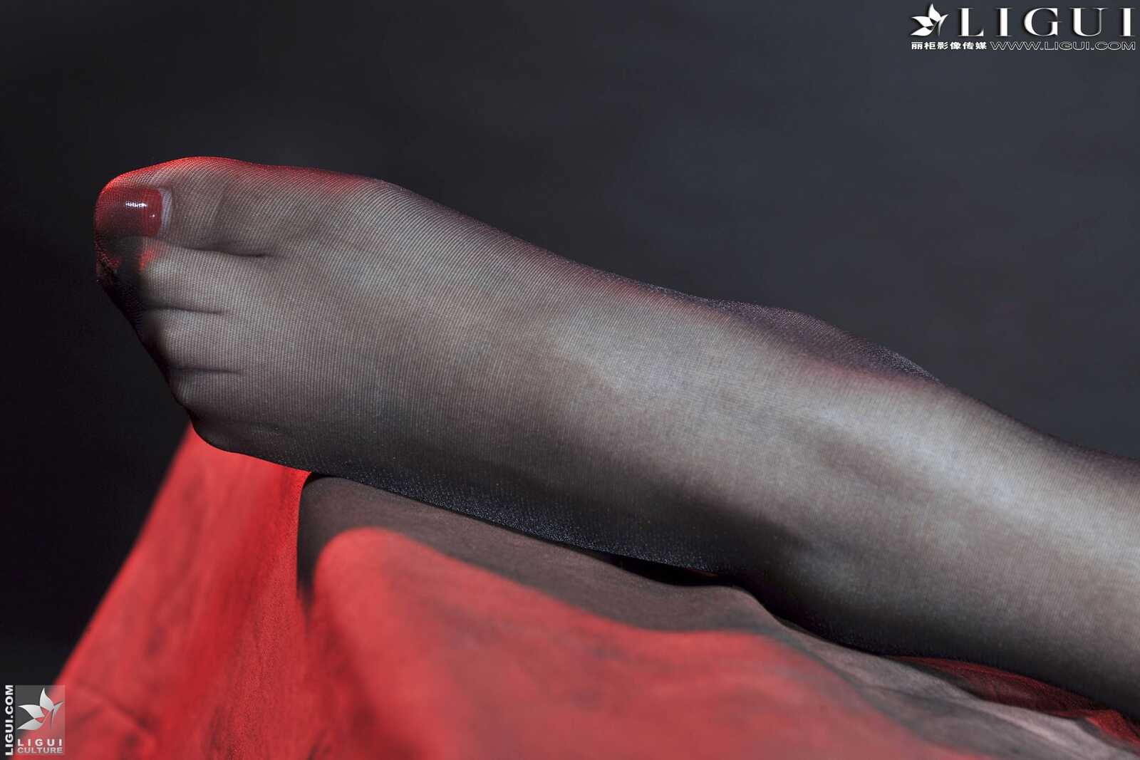 Model 司琪《皮草黑丝女郎》 [丽柜LiGui] 美腿玉足第9张