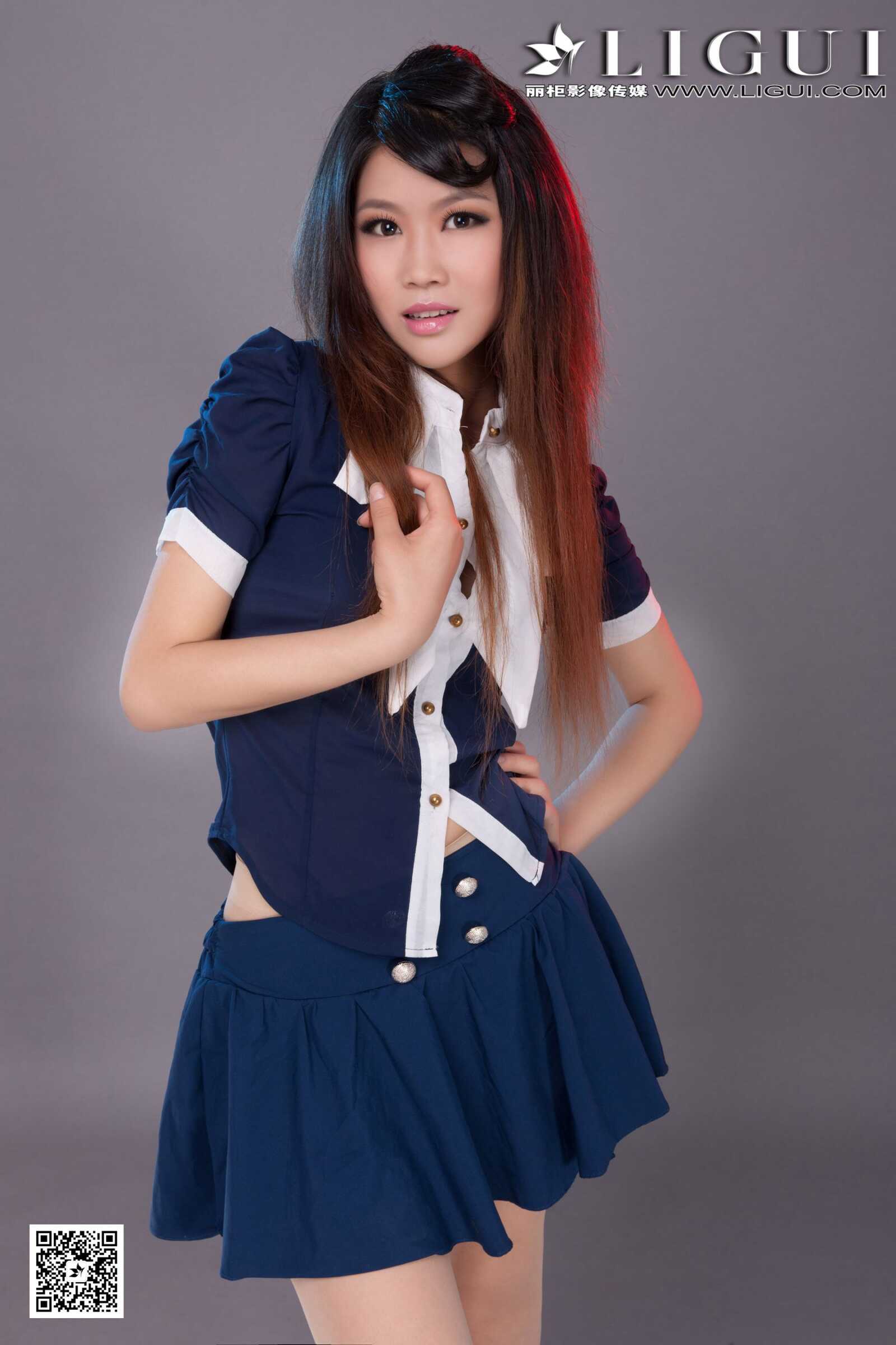 [丽柜LiGui] Model 怡萱《迷你裙丝足高跟》上下全集第17张