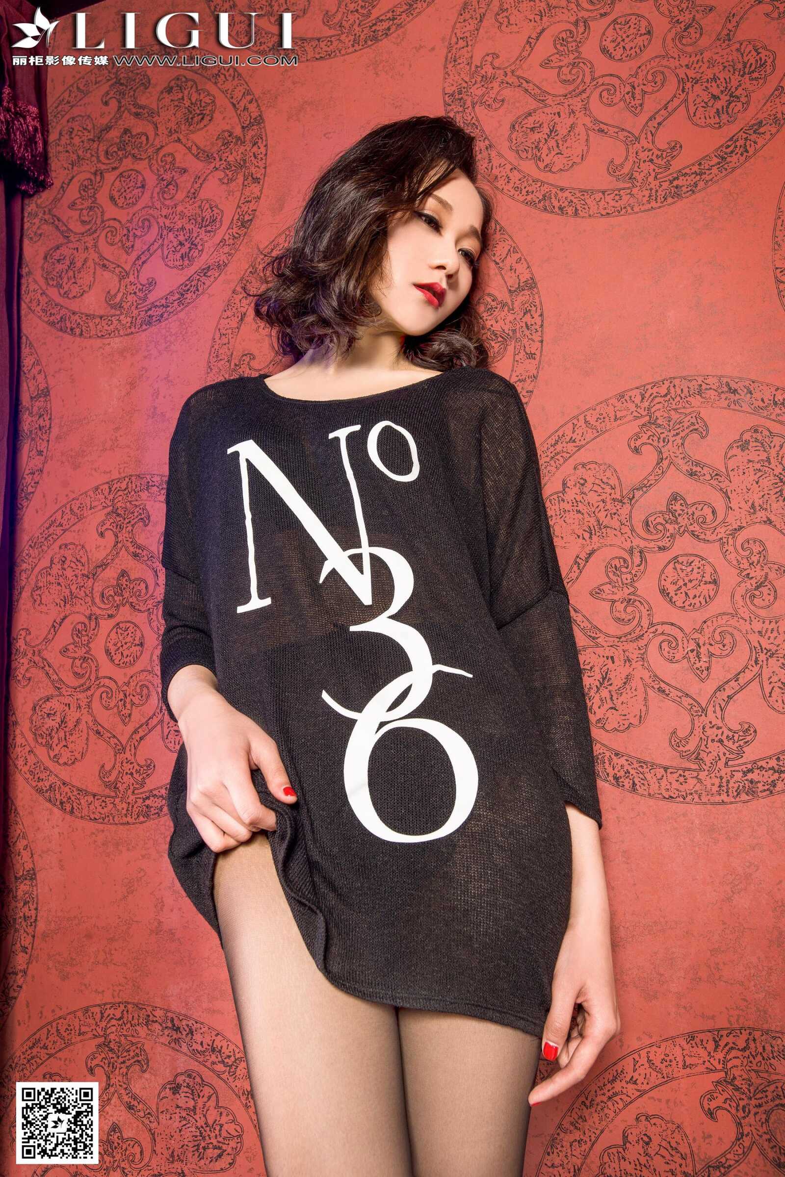 Model 曼蒂《灰丝高跟美足魅惑》 [丽柜LiGui] 美腿第12张