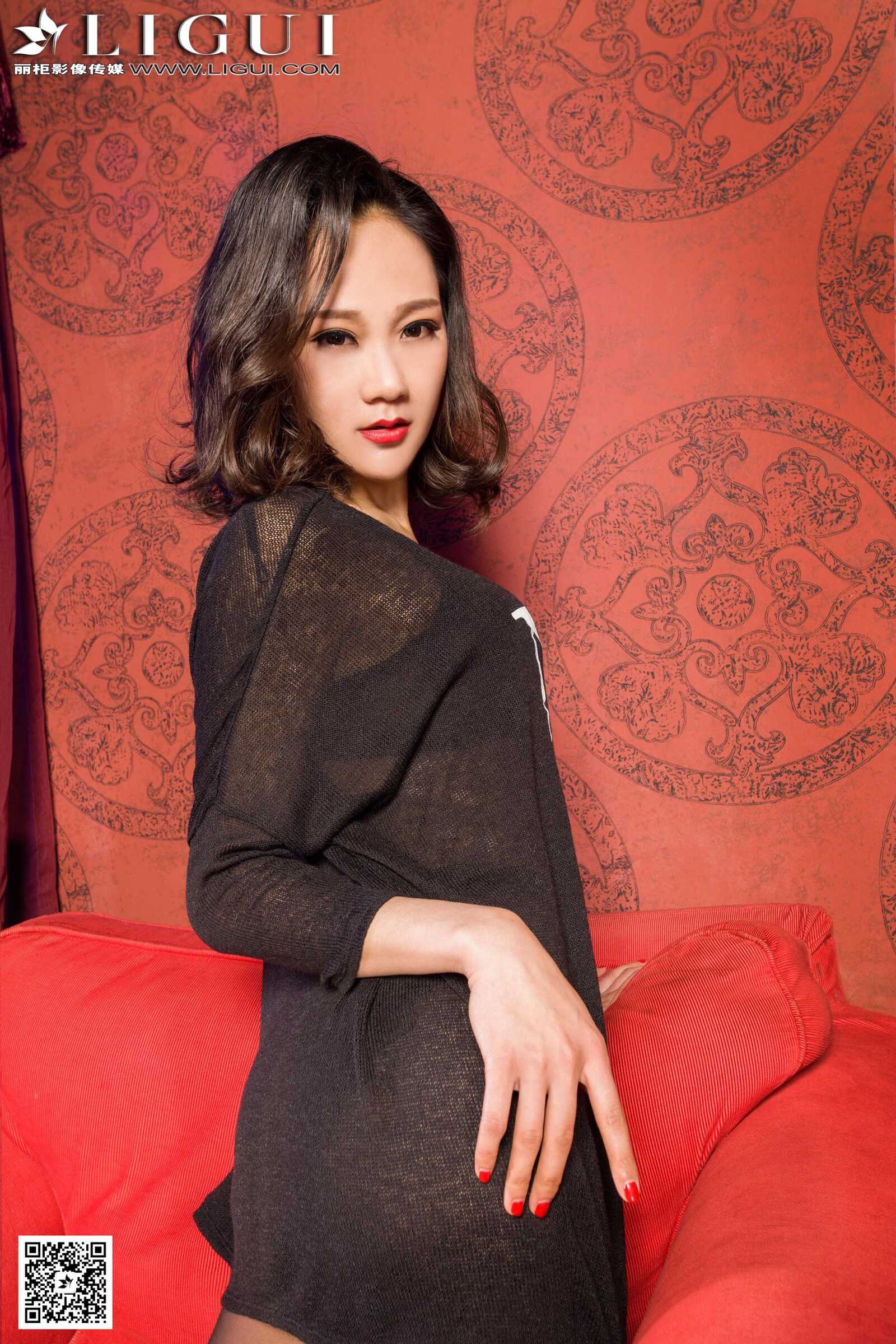 Model 曼蒂《灰丝高跟美足魅惑》 [丽柜LiGui] 美腿第7张