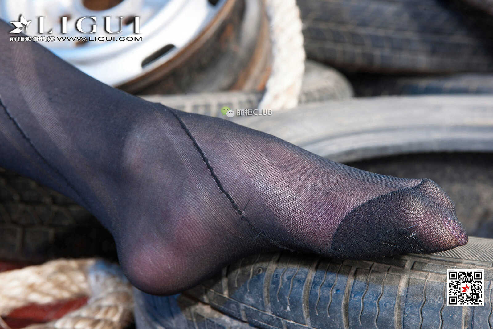 Model 袁颖芬《黑丝绳艺》 [丽柜Ligui] 写真集第8张