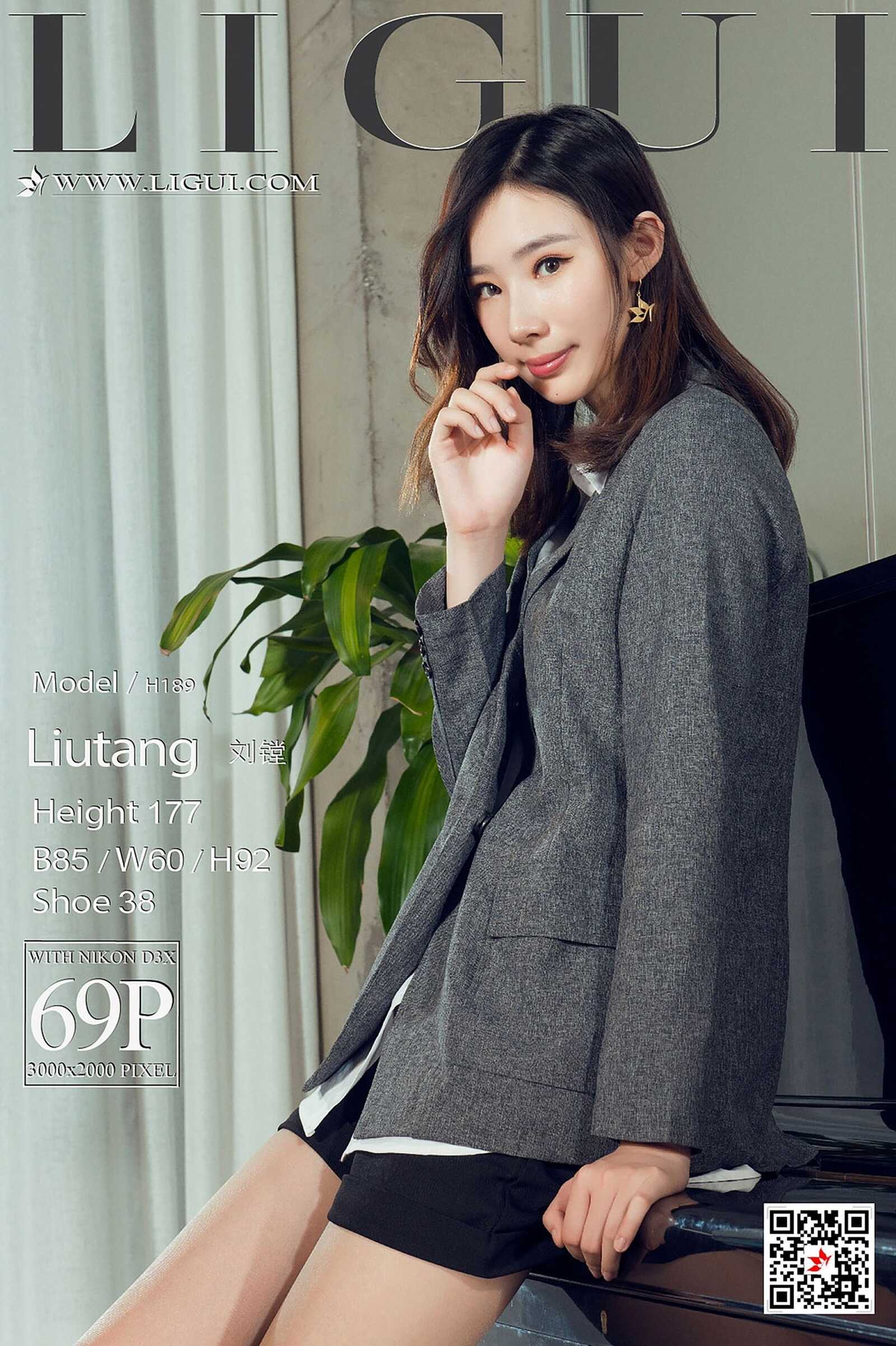 Model 刘镗《办公室肉丝袜美腿丝足》 [丽柜Ligui第19张