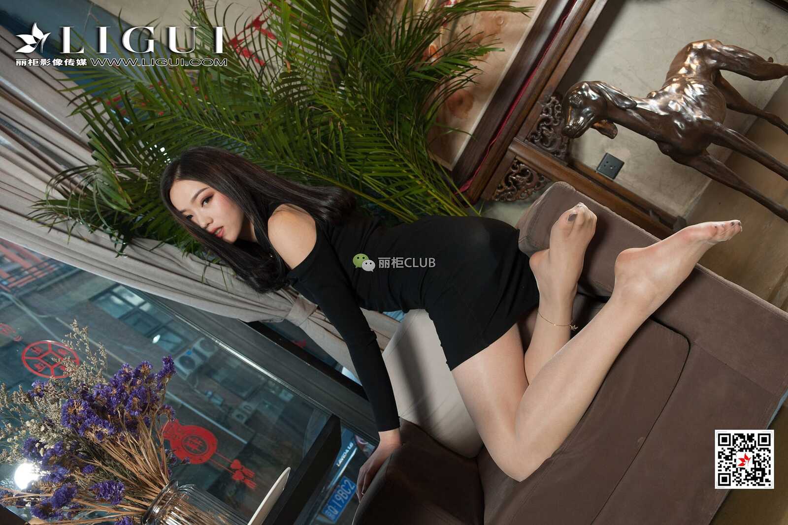 腿模敏儿《OL肉丝高跟》 [丽柜Ligui] 写真集第9张