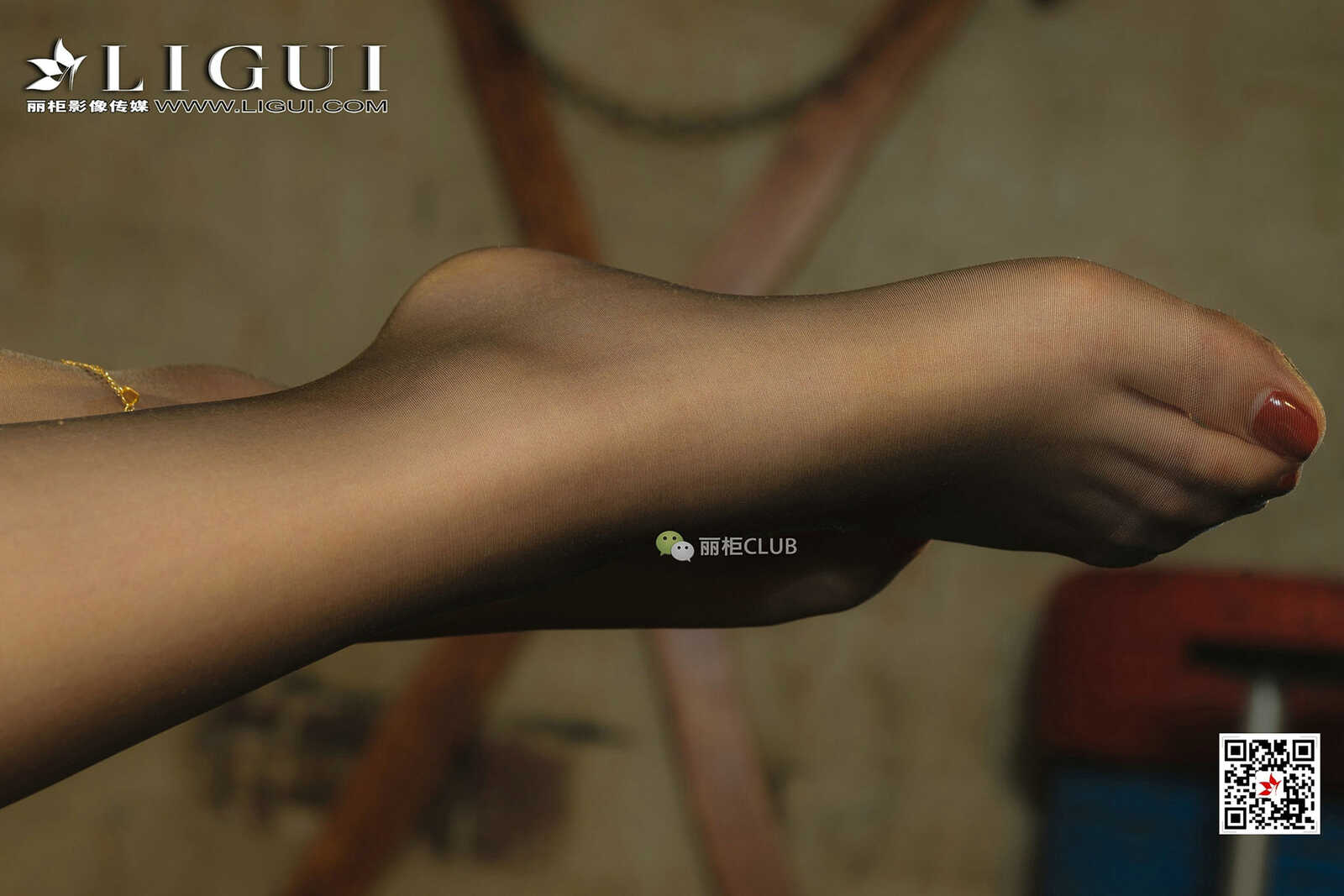 腿模小戈《黑丝女王》 [丽柜Ligui] 写真集第4张