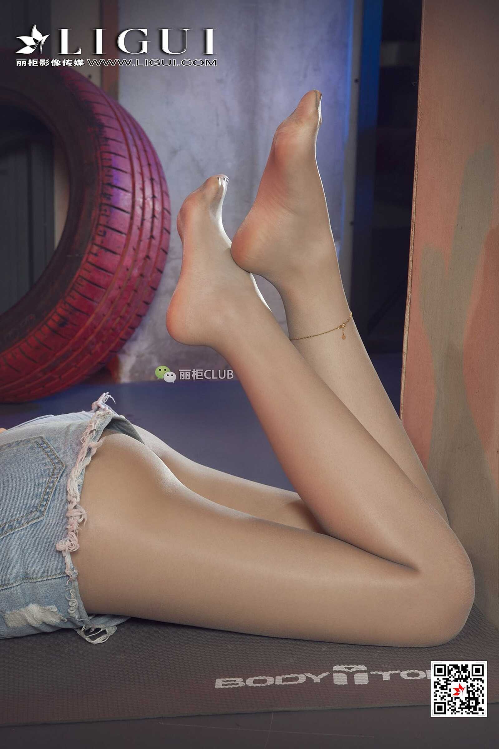 腿模筱筱《运动风丝袜妹子》 [丽柜Ligui] 写真集第8张