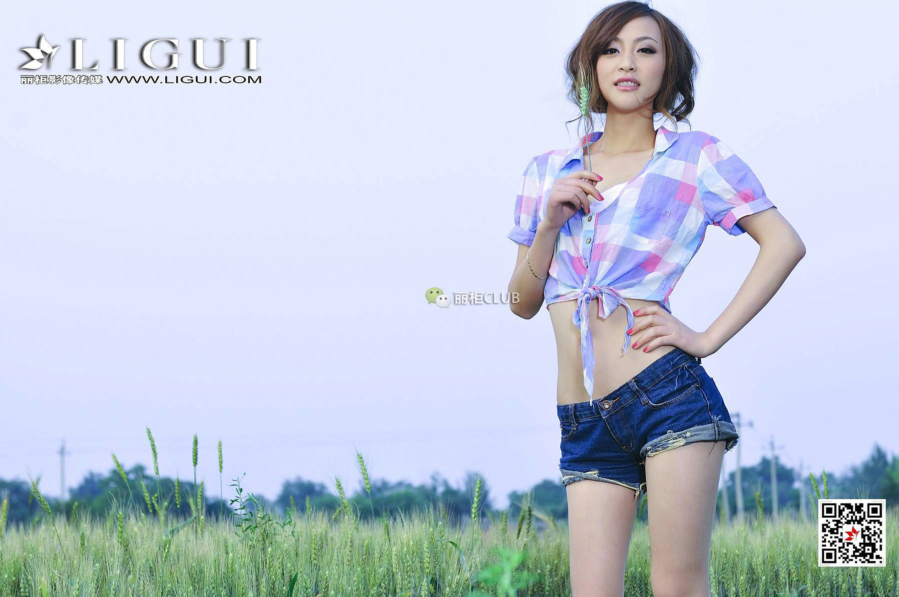 腿模童蕾《麦田美腿》 [丽柜Ligui] 写真集第7张