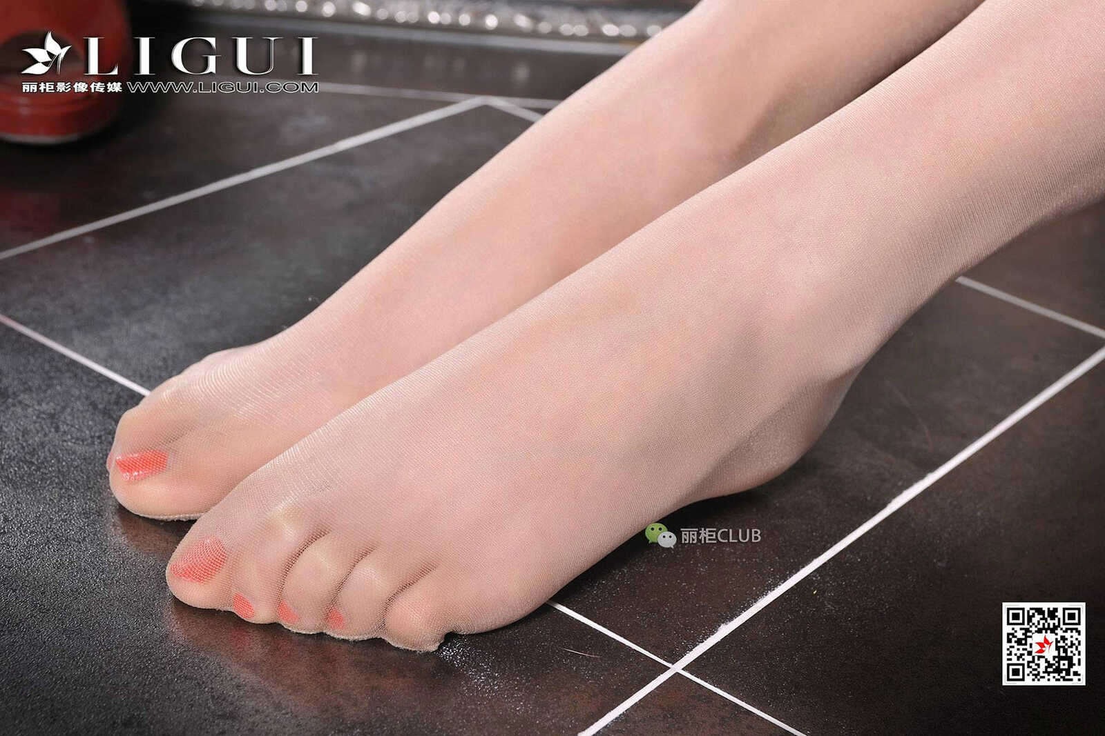 腿模美辰《蕾丝裙+红高跟》 [丽柜Ligui] 写真集第6张