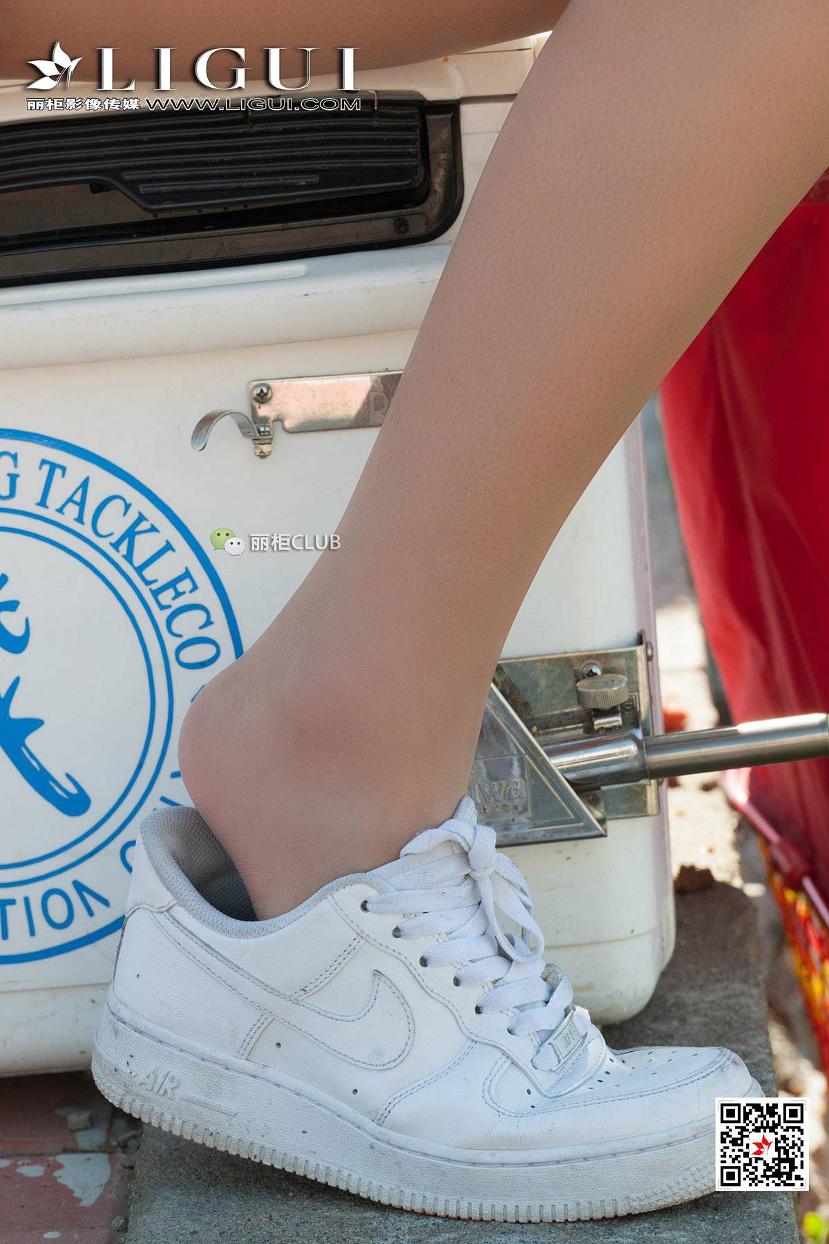 腿模筱筱&amp;amp;然然《钓鱼丝足》 [丽柜LIGUI] 美腿玉第2张