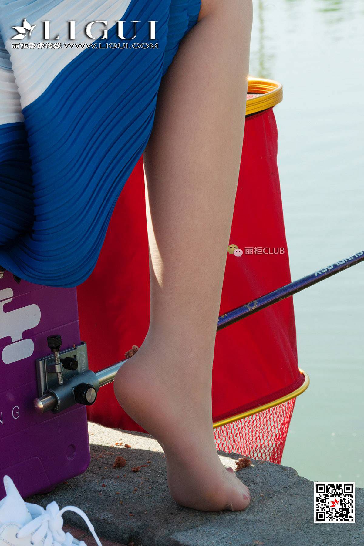 腿模筱筱&amp;amp;然然《钓鱼丝足》 [丽柜LIGUI] 美腿玉第9张