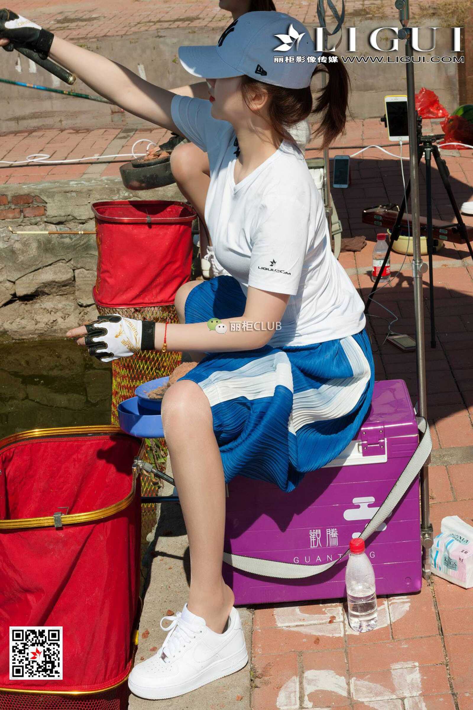 腿模筱筱&amp;amp;然然《钓鱼丝足》 [丽柜LIGUI] 美腿玉第8张