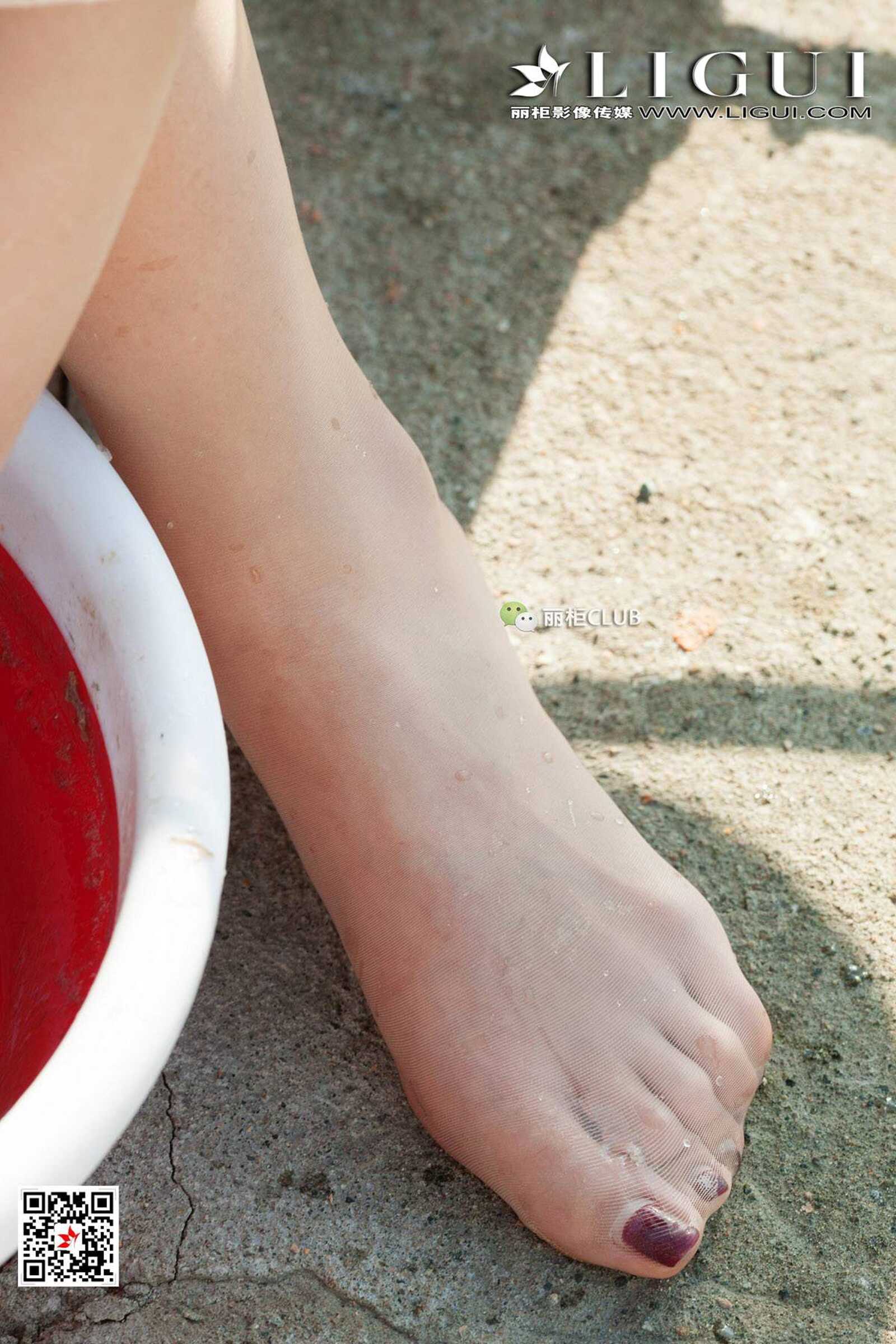 腿模筱筱&amp;amp;然然《钓鱼丝足》 [丽柜LIGUI] 美腿玉第5张