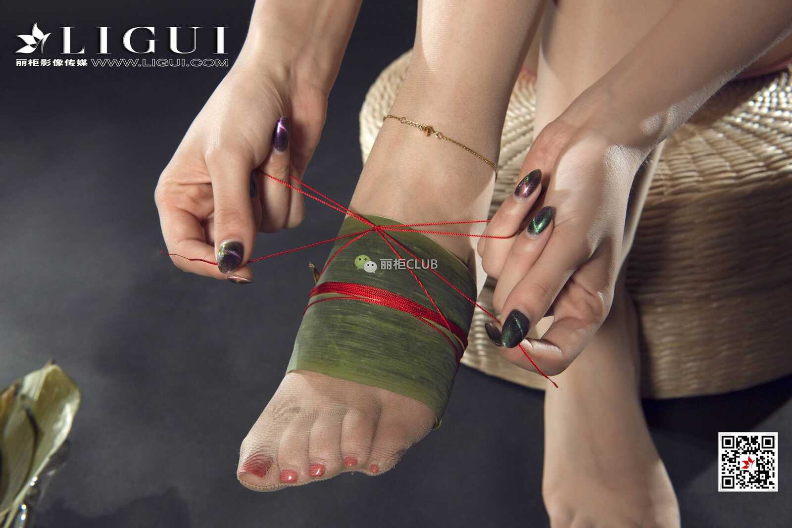 足模雪糕《端香旗袍丝足》 [丽柜LIGUI] 网络丽人第14张