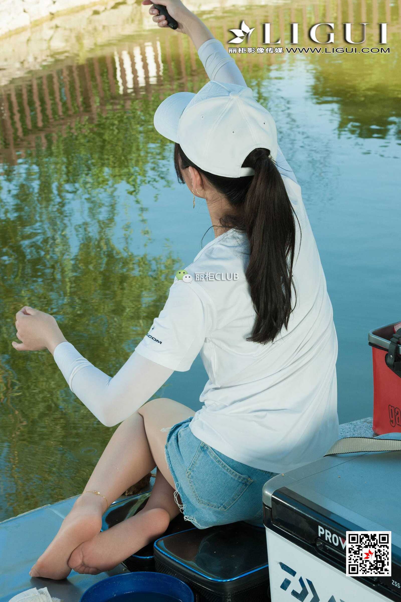 足模小戈《钓鱼小妹丝足》 [丽柜LIGUI] 网络丽人第14张