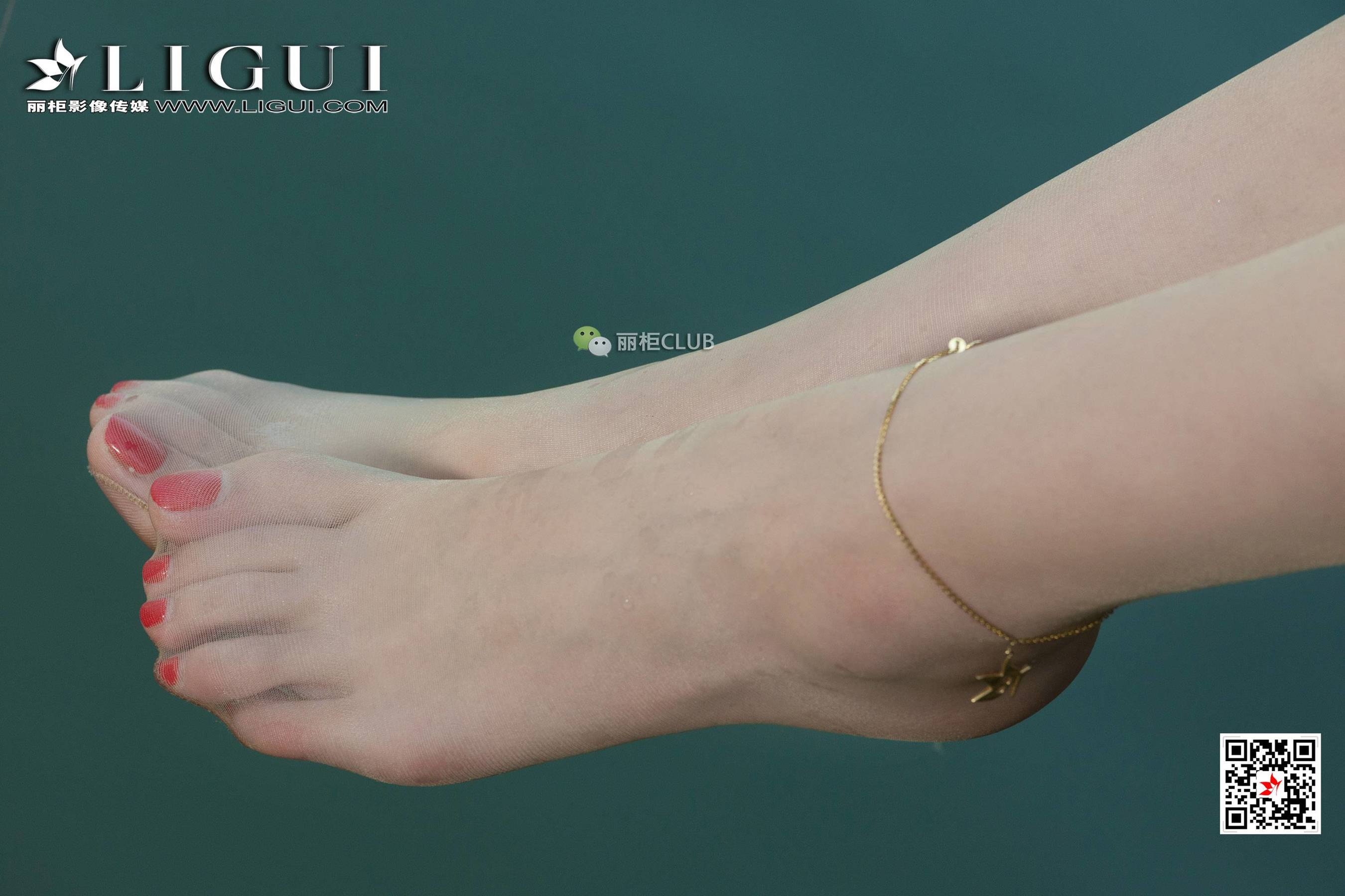 足模小戈《钓鱼小妹丝足》 [丽柜LIGUI] 网络丽人第9张