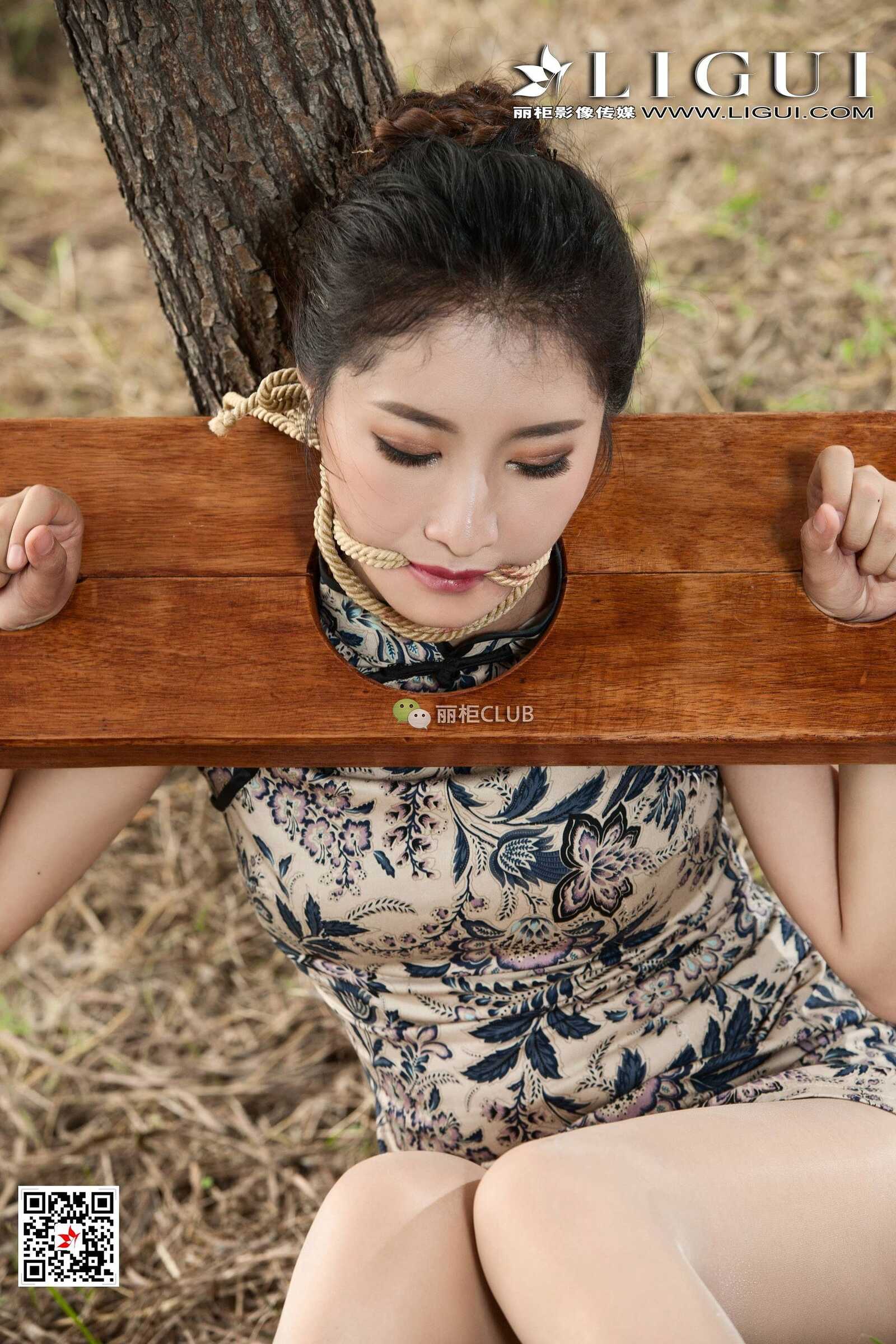 腿模思彤《旗袍美束镣铐人体》 [丽柜LIGUI] 网络第5张