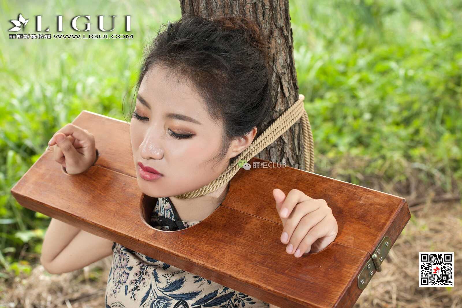 腿模思彤《旗袍美束镣铐人体》 [丽柜LIGUI] 网络第5张
