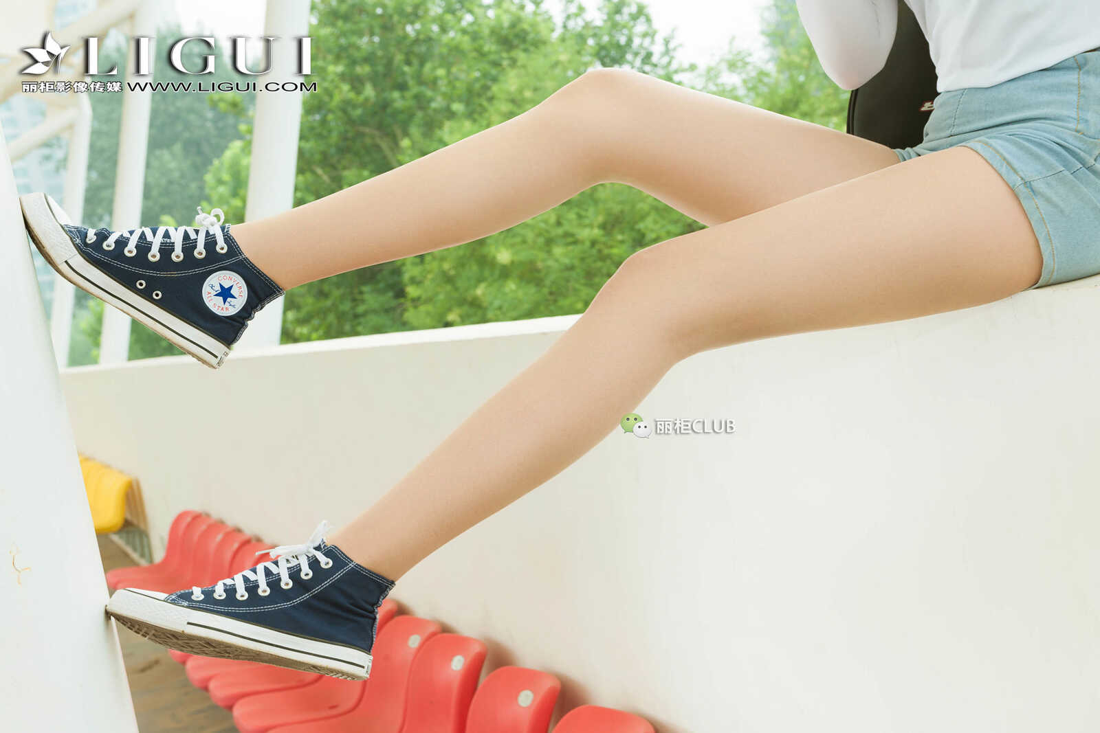 足模敏儿《运动肉丝丝足》 [丽柜Ligui] 美腿丝足第14张