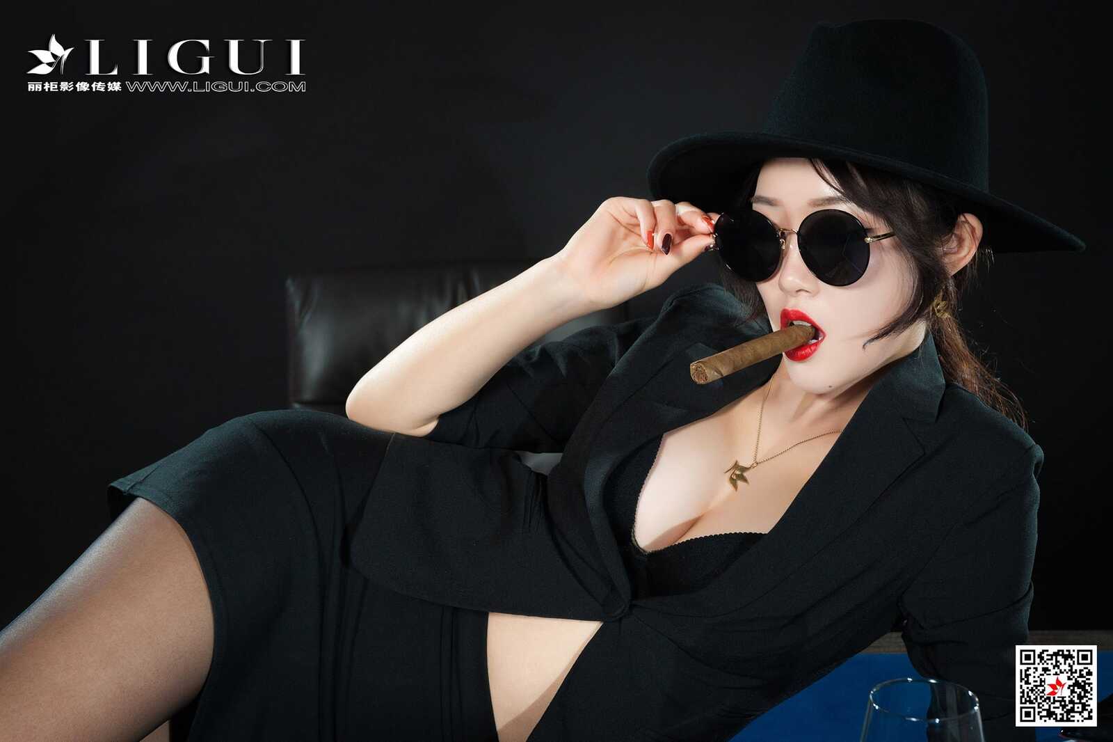 腿模筱筱《赌场黑丝女王》 [丽柜Ligui] 写真集第3张
