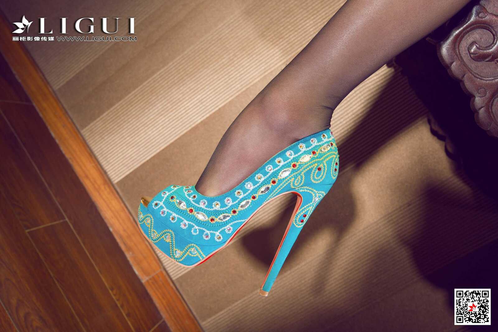 佳怡《蓝色妖姬》 [丽柜Ligui] 网络丽人 写真集第1张