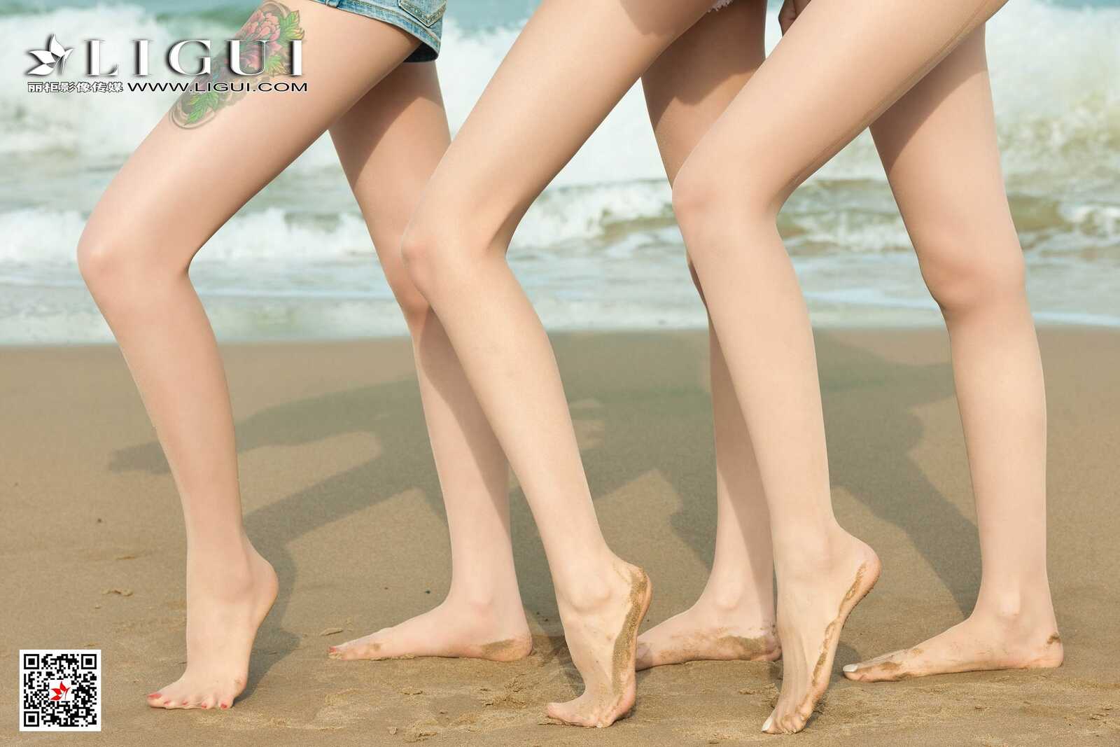 兔子&amp;amp;凉儿&amp;amp;甜甜《沙滩丝足》 [丽柜Ligui] 写第5张