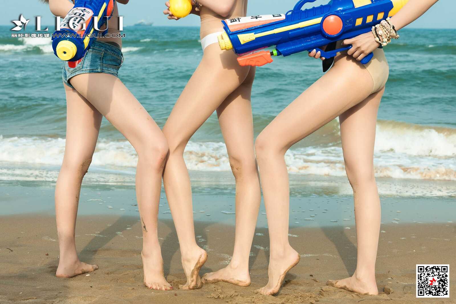 兔子&amp;amp;凉儿&amp;amp;甜甜《沙滩丝足》 [丽柜Ligui] 写第3张