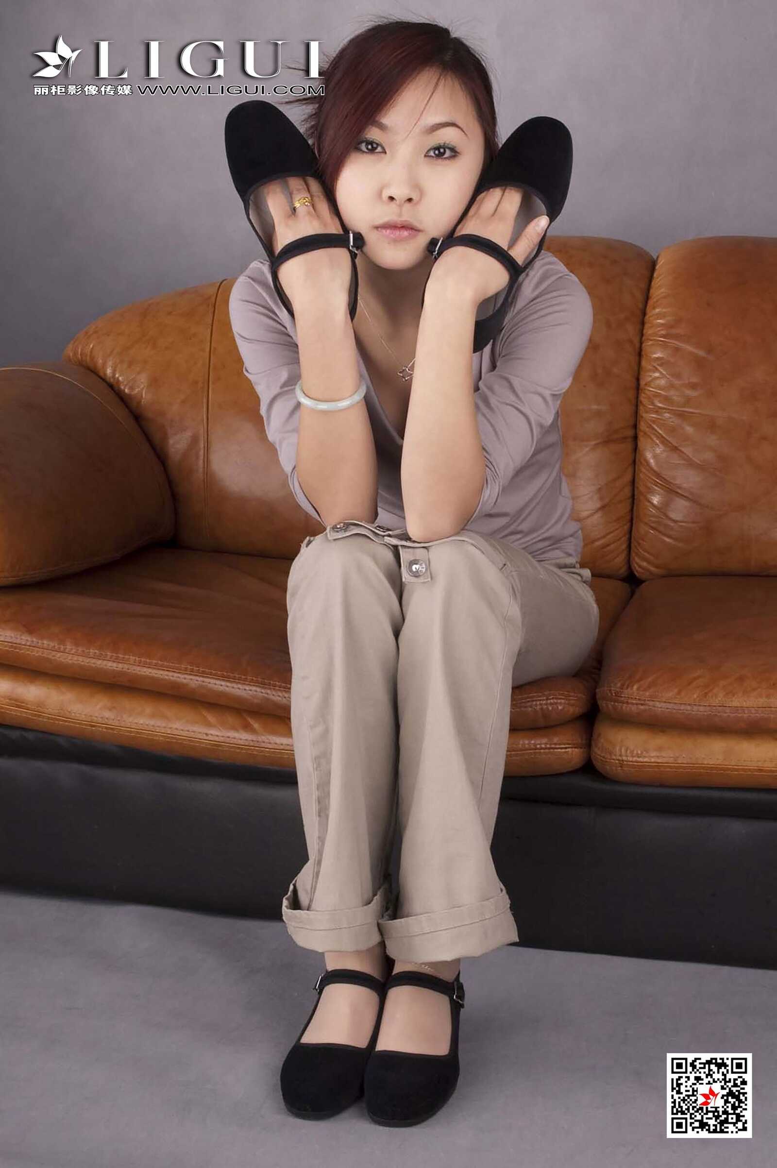 雅诗《复古美脚》 [丽柜Ligui] 网络丽人 写真集第9张