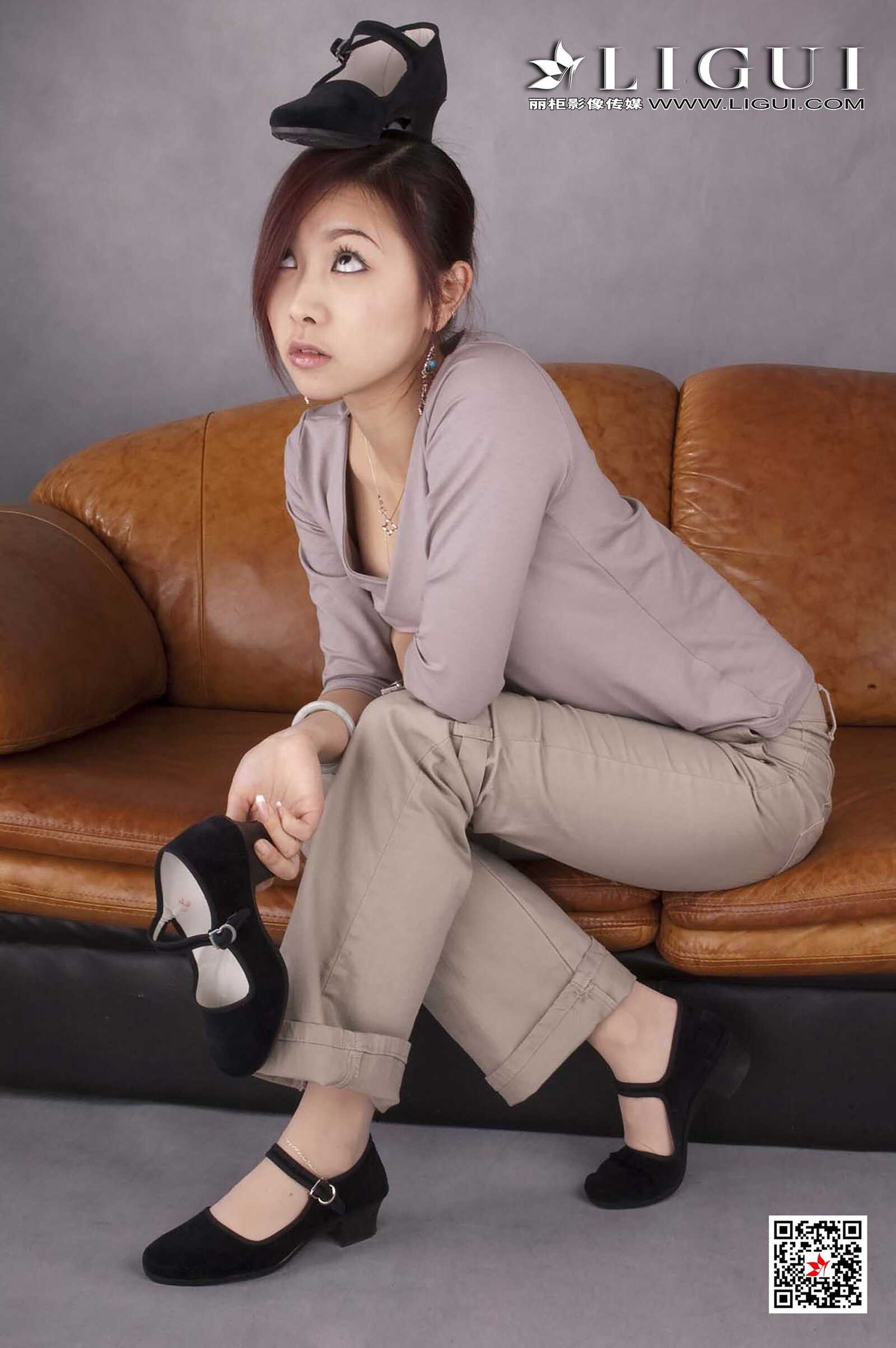 雅诗《复古美脚》 [丽柜Ligui] 网络丽人 写真集第6张