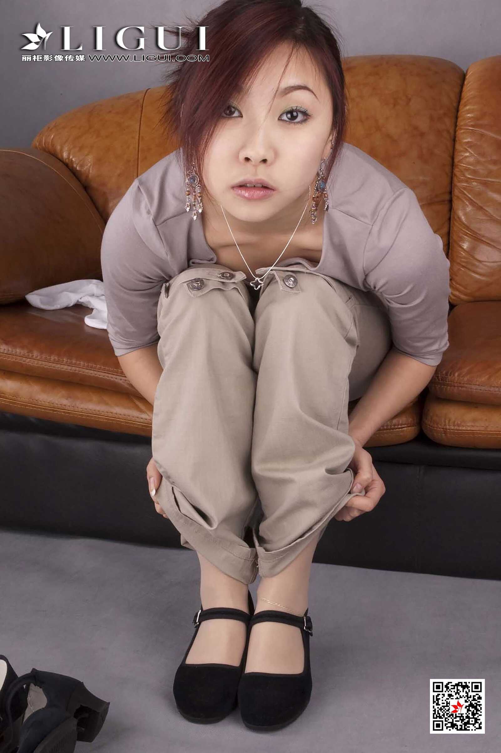 雅诗《复古美脚》 [丽柜Ligui] 网络丽人 写真集第3张