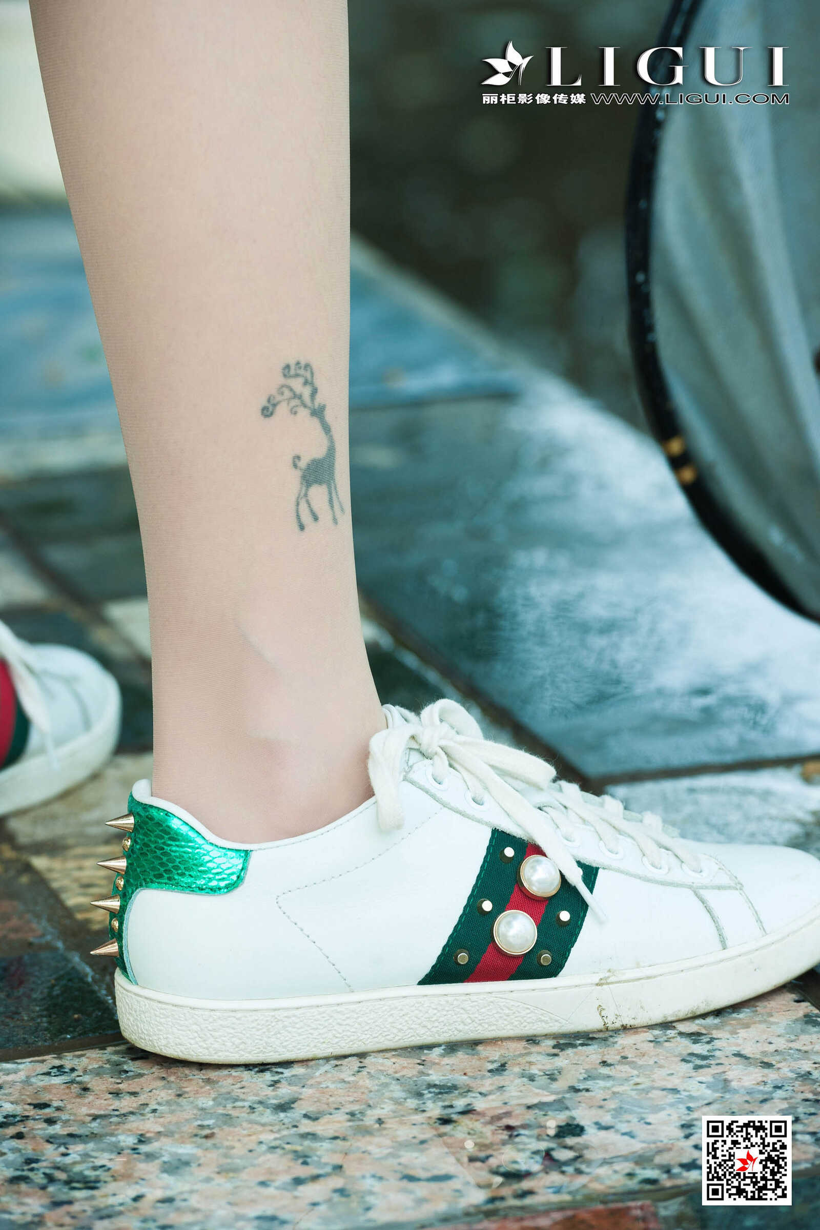 文静&amp;amp;然然《垂钓园丝足》 [丽柜LIGUI] 网络丽人第16张