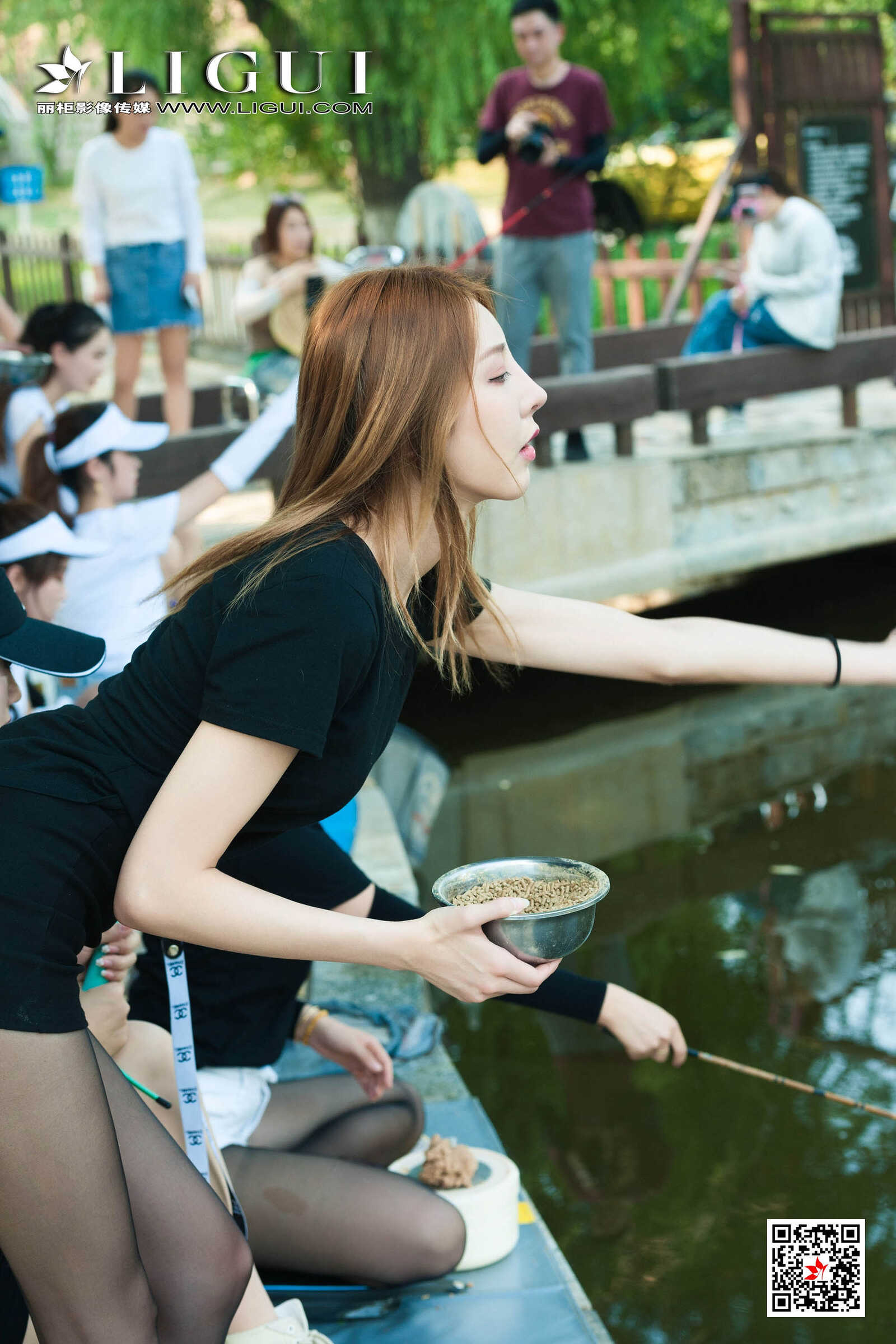 文静&amp;amp;然然《垂钓园丝足》 [丽柜LIGUI] 网络丽人第11张