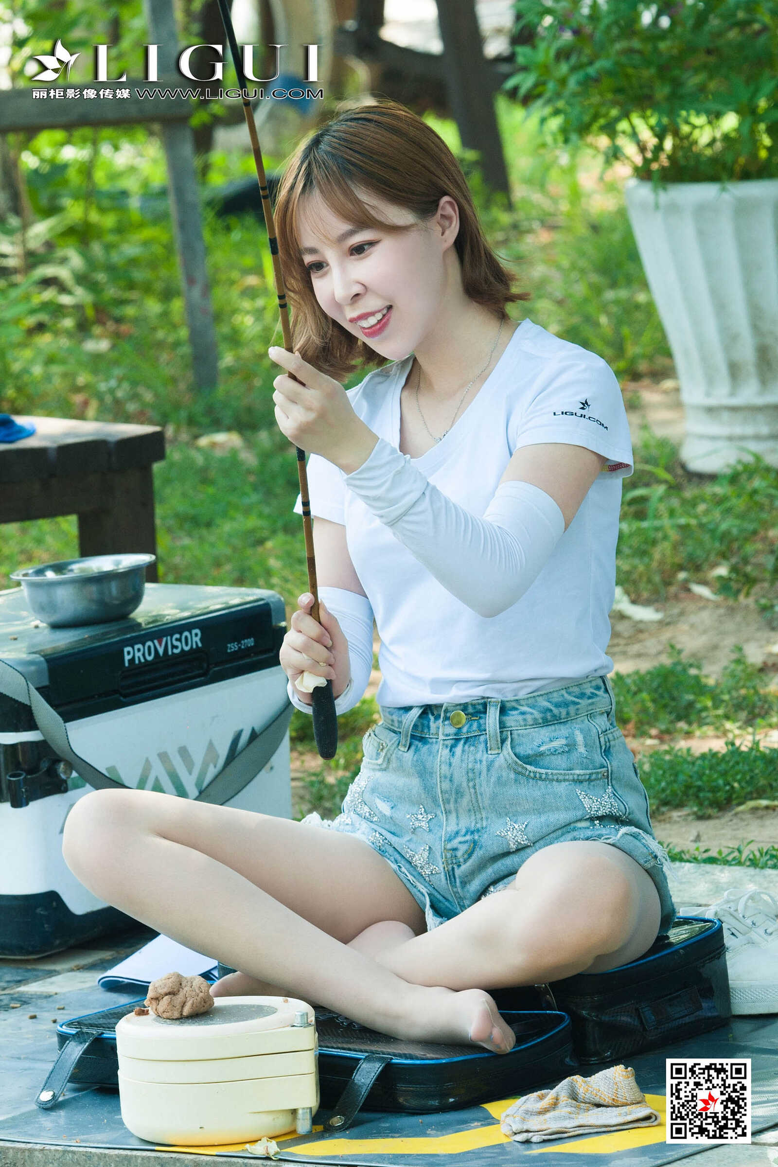 文静&amp;amp;然然《垂钓园丝足》 [丽柜LIGUI] 网络丽人第8张