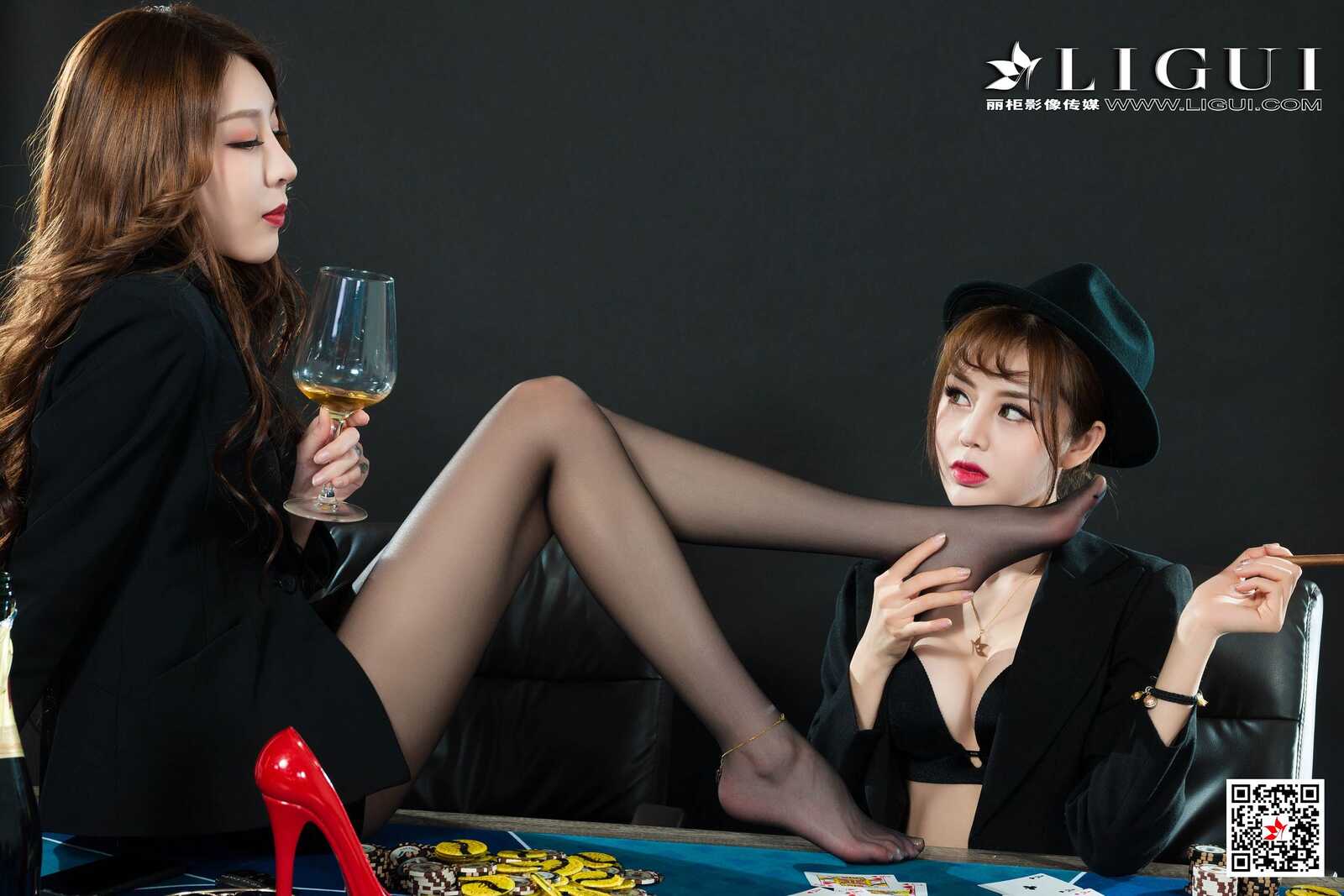 兔子&amp;amp;凉儿《黑丝丝足诱惑》 [丽柜LiGui] 写真集第4张
