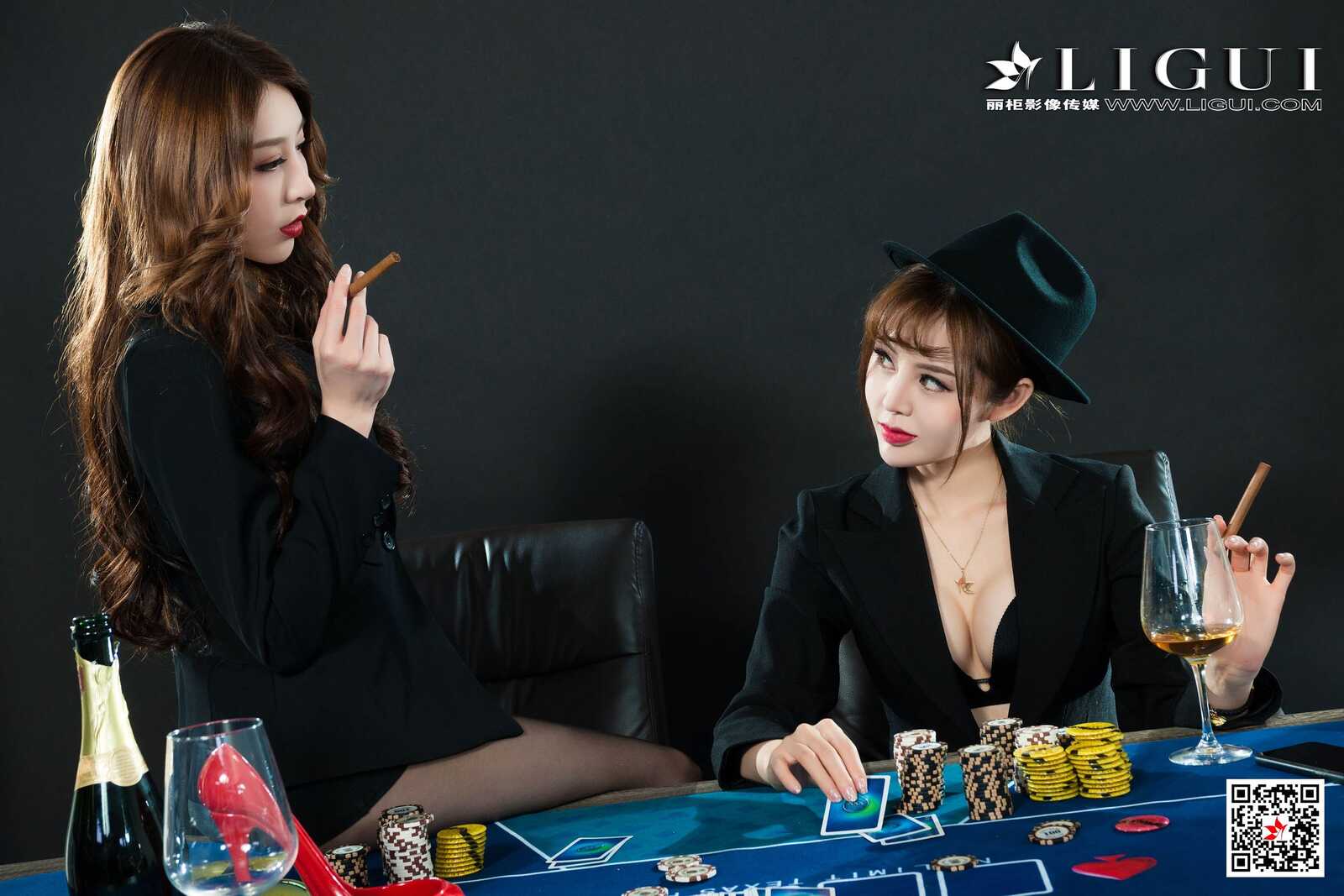 兔子&amp;amp;凉儿《黑丝丝足诱惑》 [丽柜LiGui] 写真集第2张