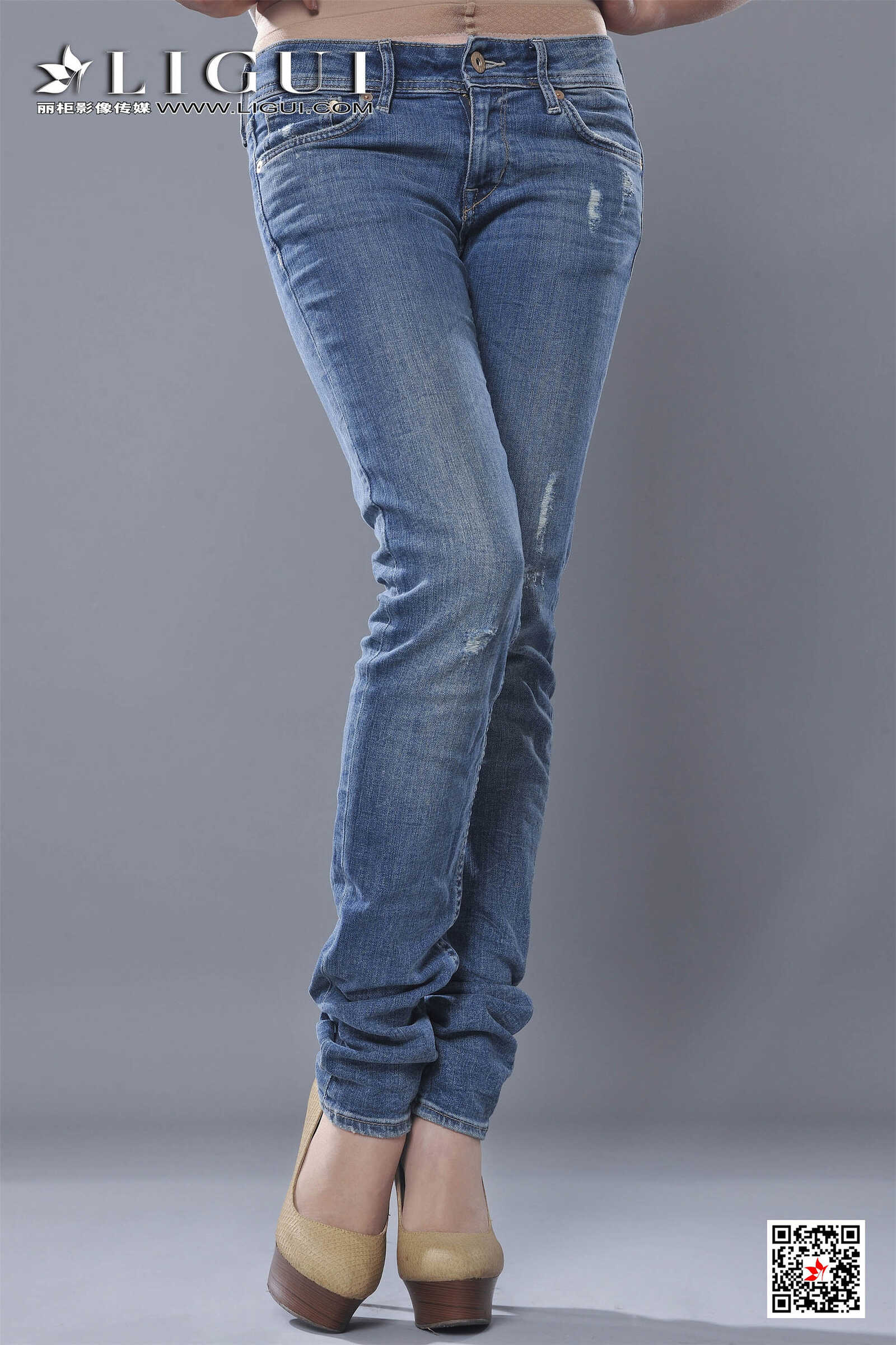 可馨《牛仔紧身裤女郎》 [丽柜Ligui] 写真集第14张