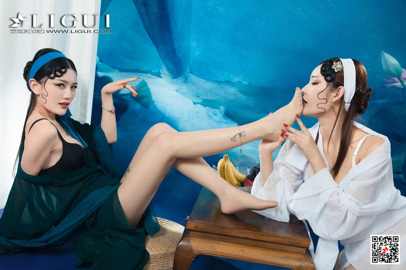 甜甜&amp;amp;雪糕《京剧丝袜姐妹花》 [丽柜Ligui] 写真第4张