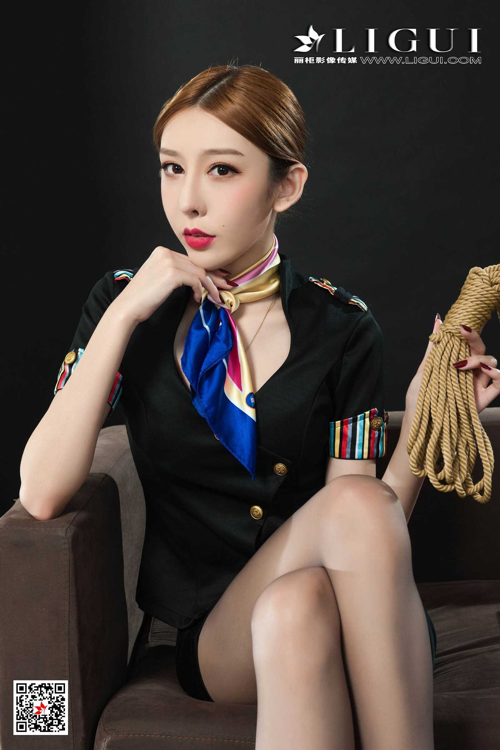 兔子《空姐捆绑绳艺》 [丽柜美束Ligui] 写真集第15张