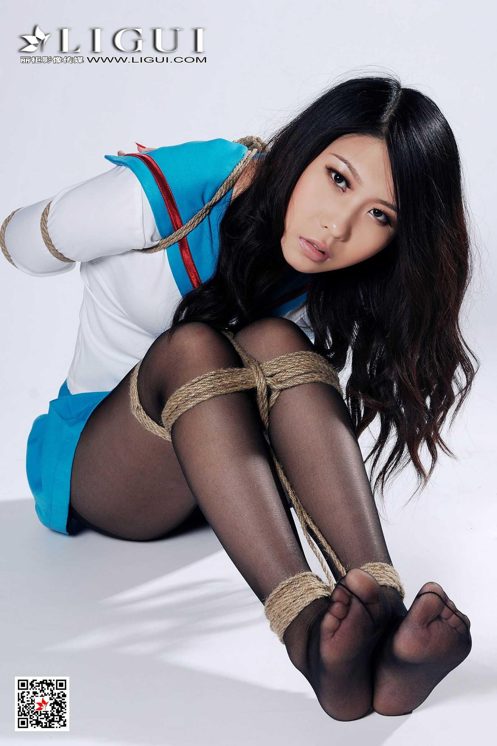 Model 幽幽《制服黑丝捆绑》 [丽柜美束Ligui] 写真第11张