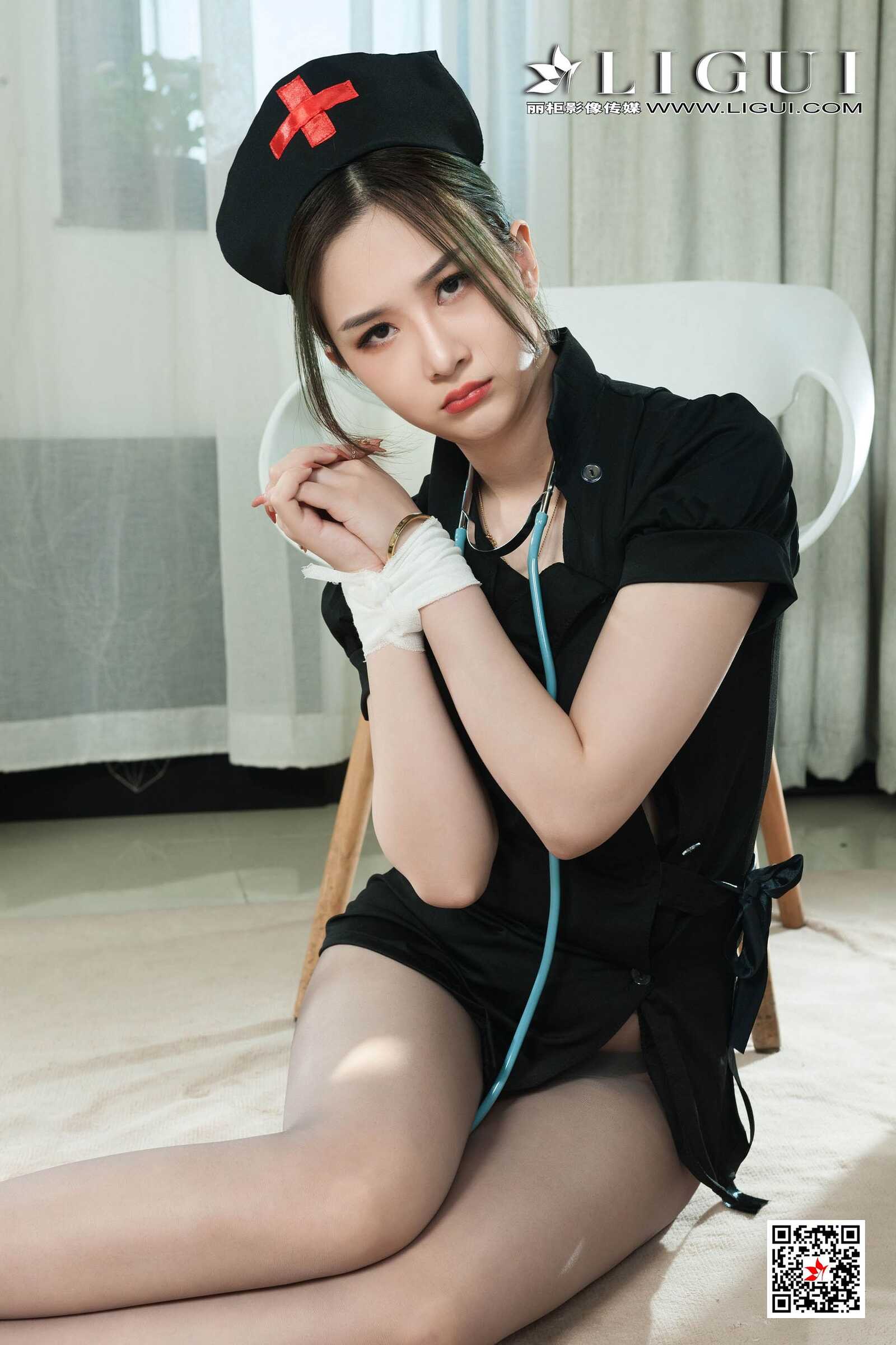 Model 婷婷《美丽的灰丝护士》 [丽柜美束Ligui] 写第15张
