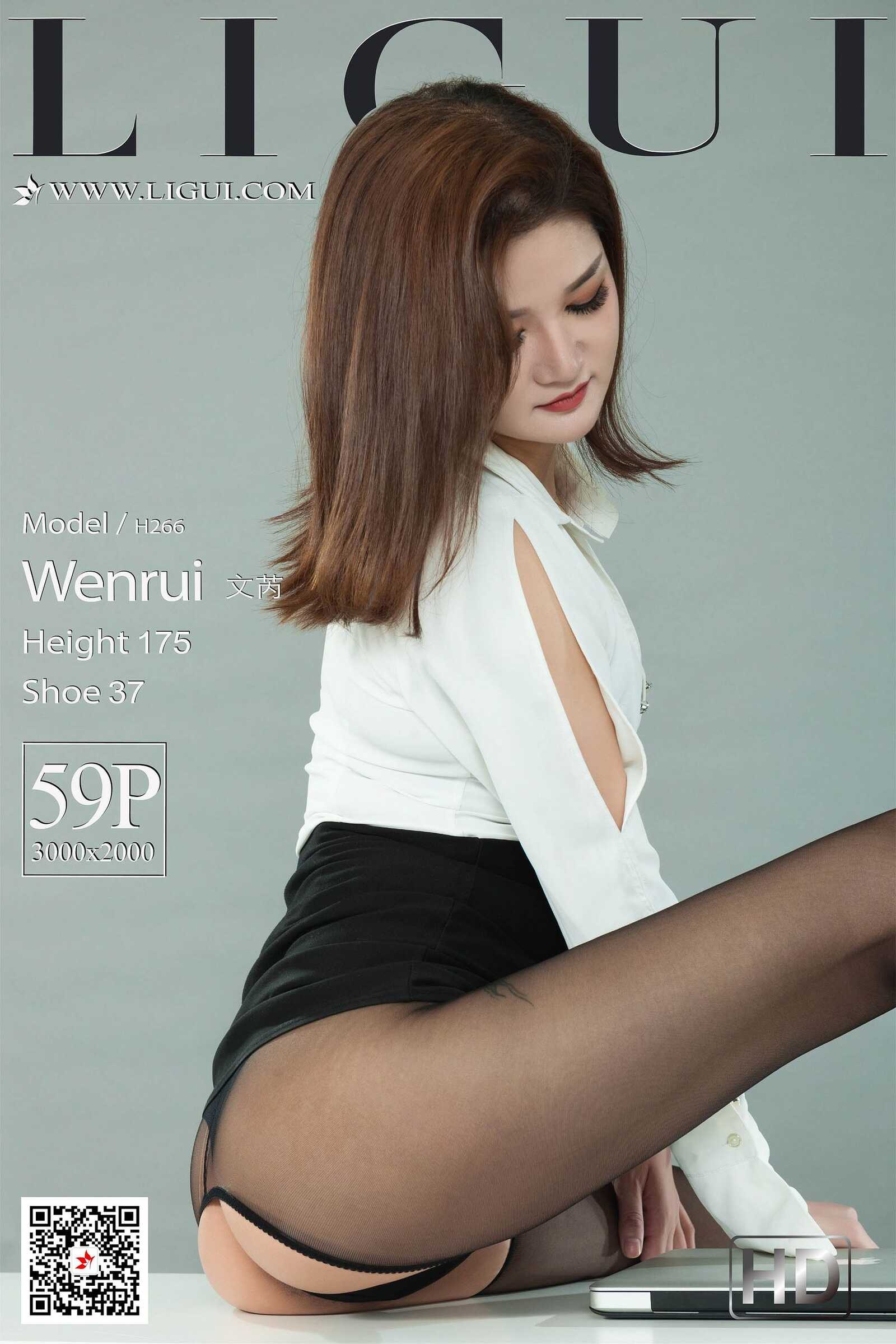 Model 文芮《黑丝袜高跟诱惑》 [丽柜LIGUI] 写真集第19张