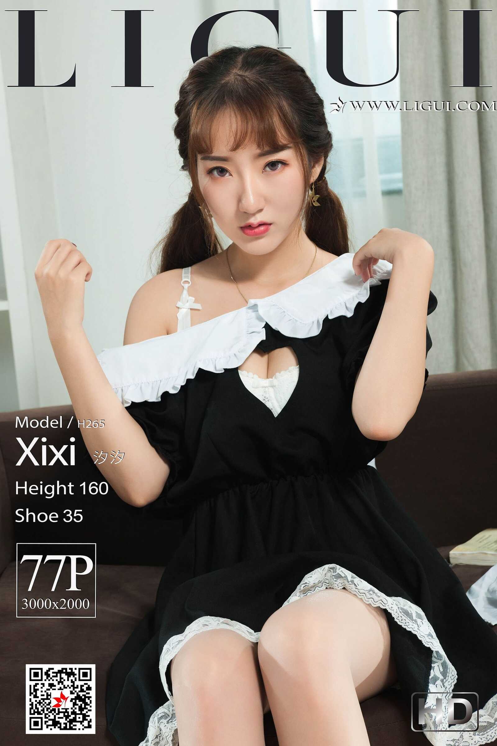 Model 汐汐《女仆变身》 [丽柜Ligui] 写真集第18张