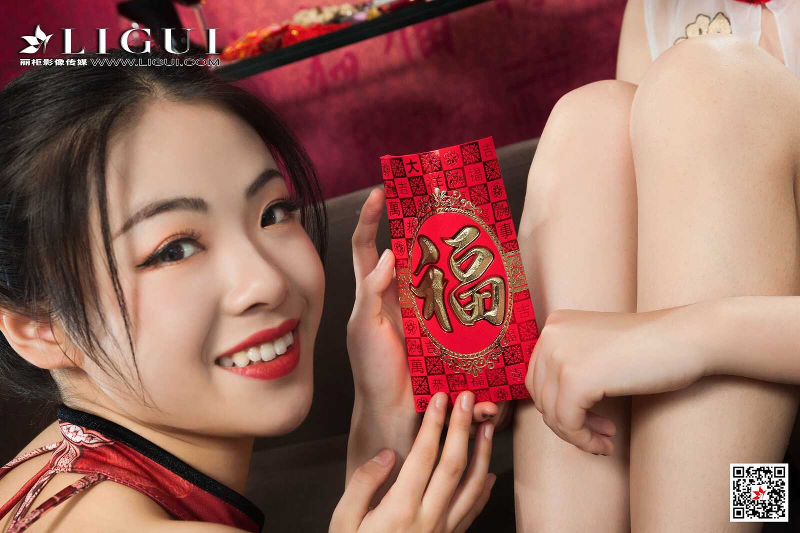 潘潘&amp;amp;安娜《旗袍姐妹花庆新年》 [丽柜Ligui]第1张