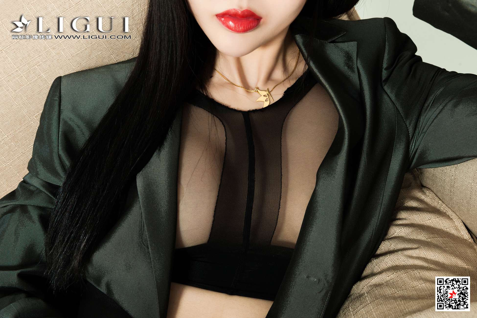 [Ligui丽柜]网络丽人 2021.05.12 Model《黑丝魅惑》凉第10张